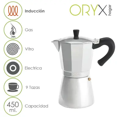 CAFETERA INDUCCIÓN ALUMINIO 9 TAZAS