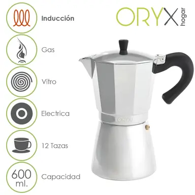 CAFETERA INDUCCIÓN ALUMINIO  12 TAZ