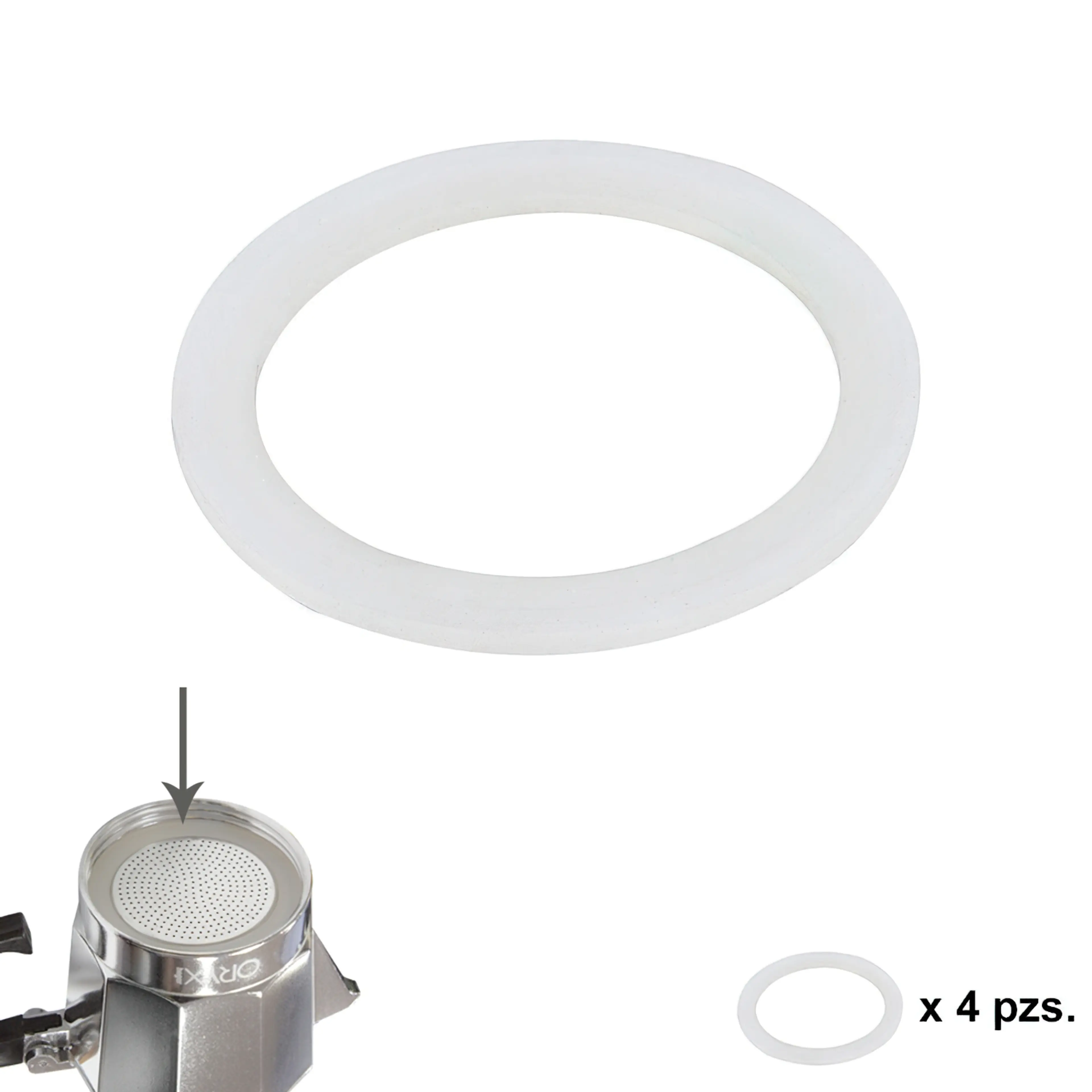 JUNTA GOMA SILICONA CAFETERA ALUMIN