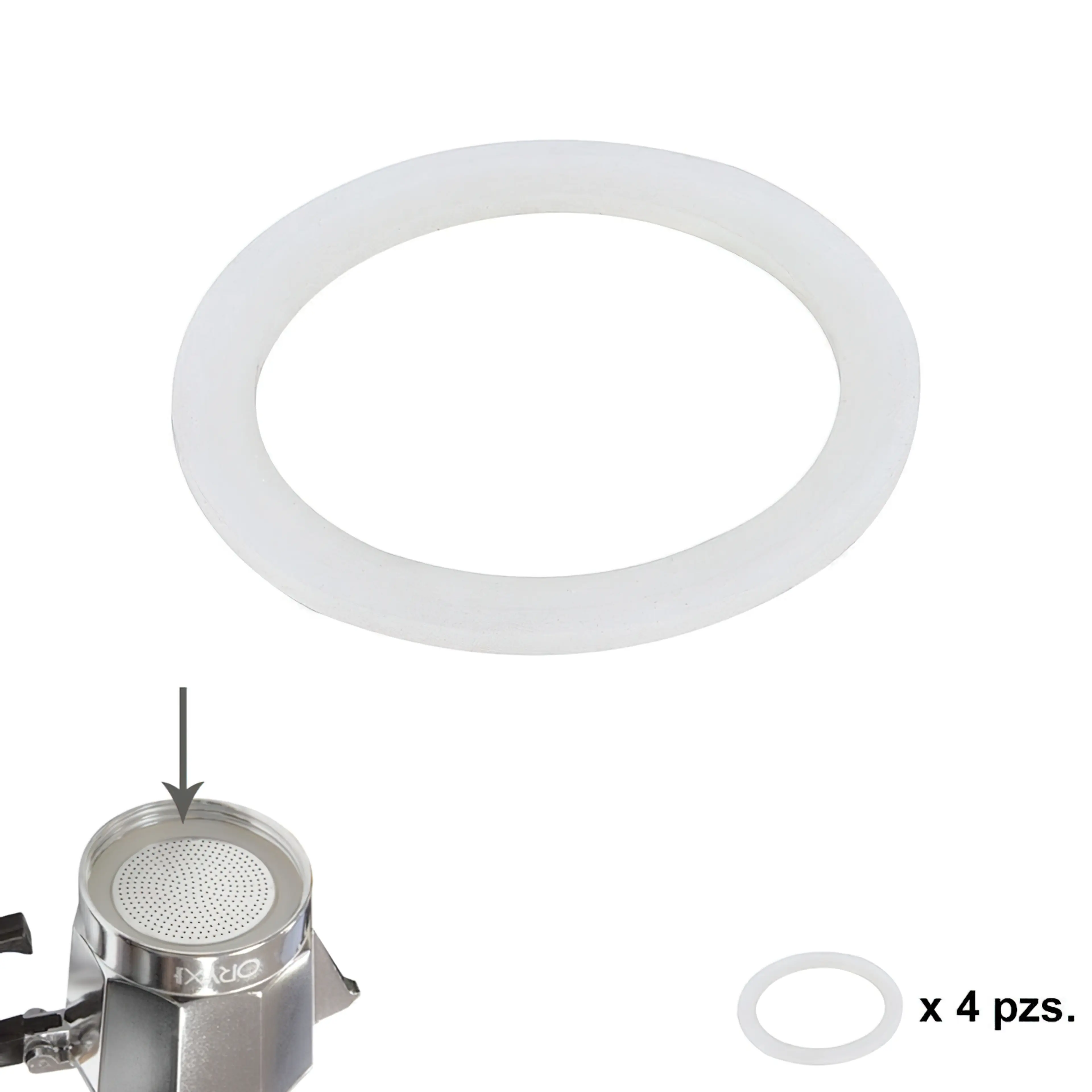 JUNTA GOMA SILICONA CAFETERA ALUMIN