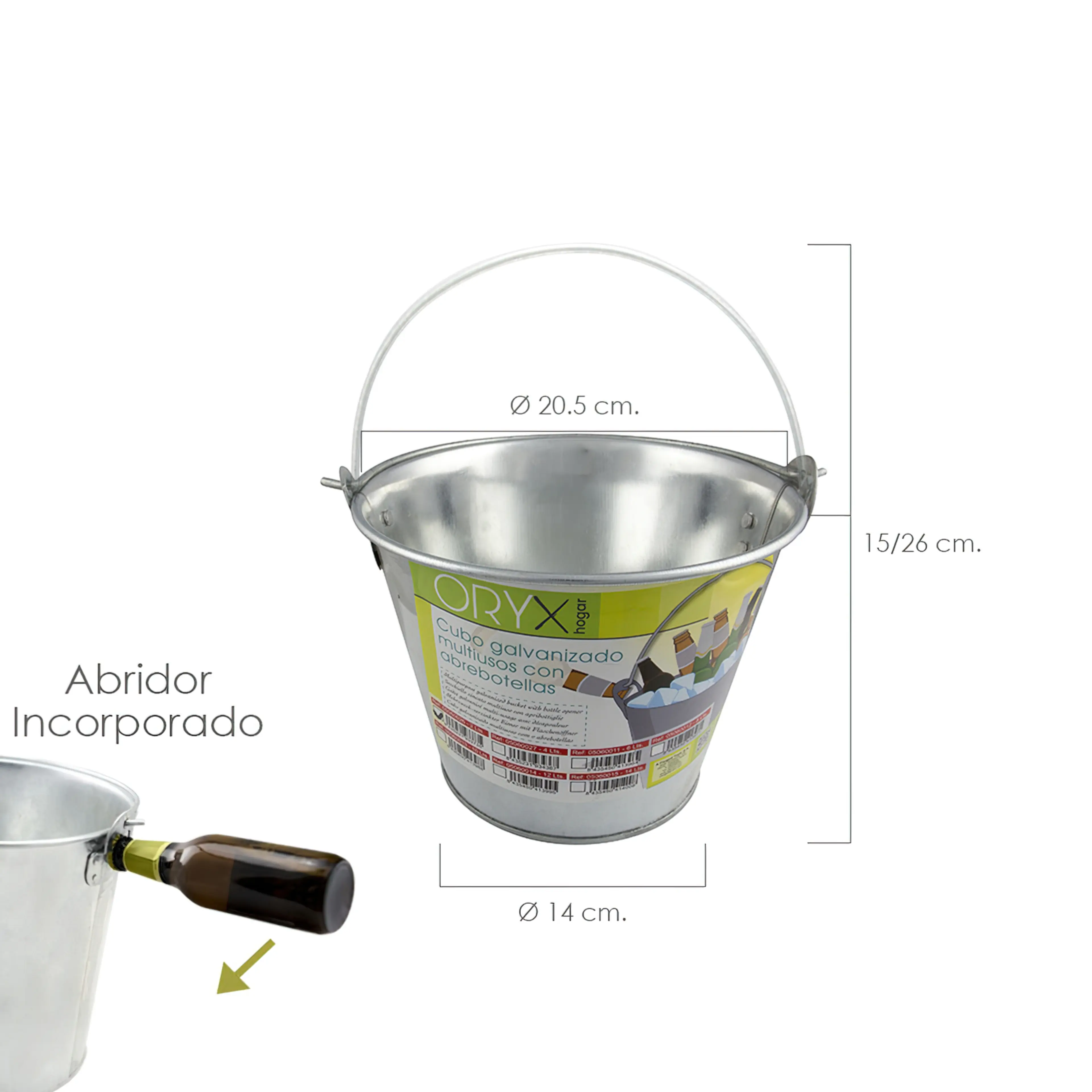 CUBO ZINC METAL GALVANIZADO MULTIUS