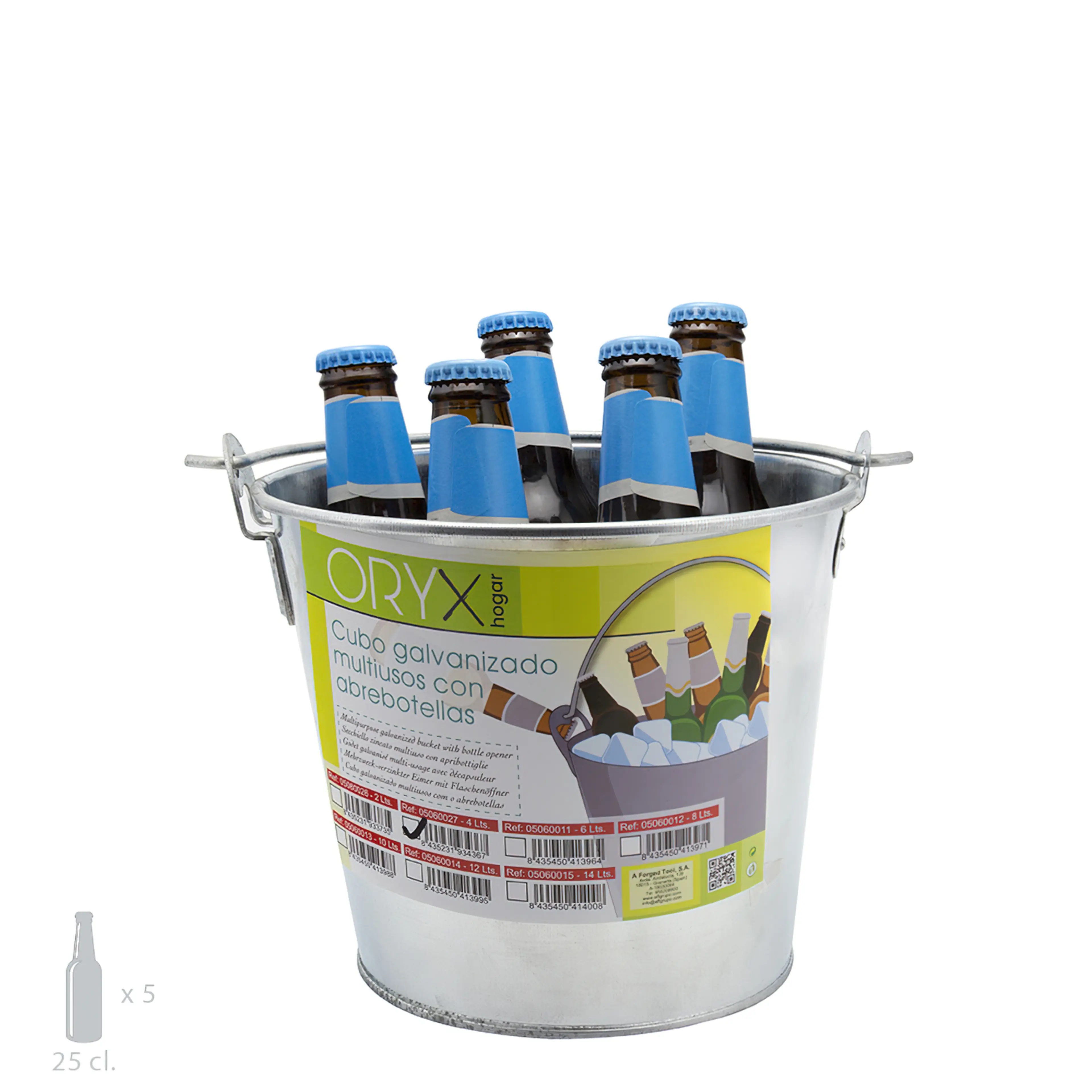 CUBO ZINC METAL GALVANIZADO MULTIUS