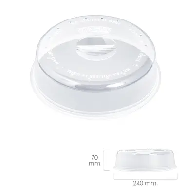 TAPA MICROONDAS Ø 24 X 7 CM.