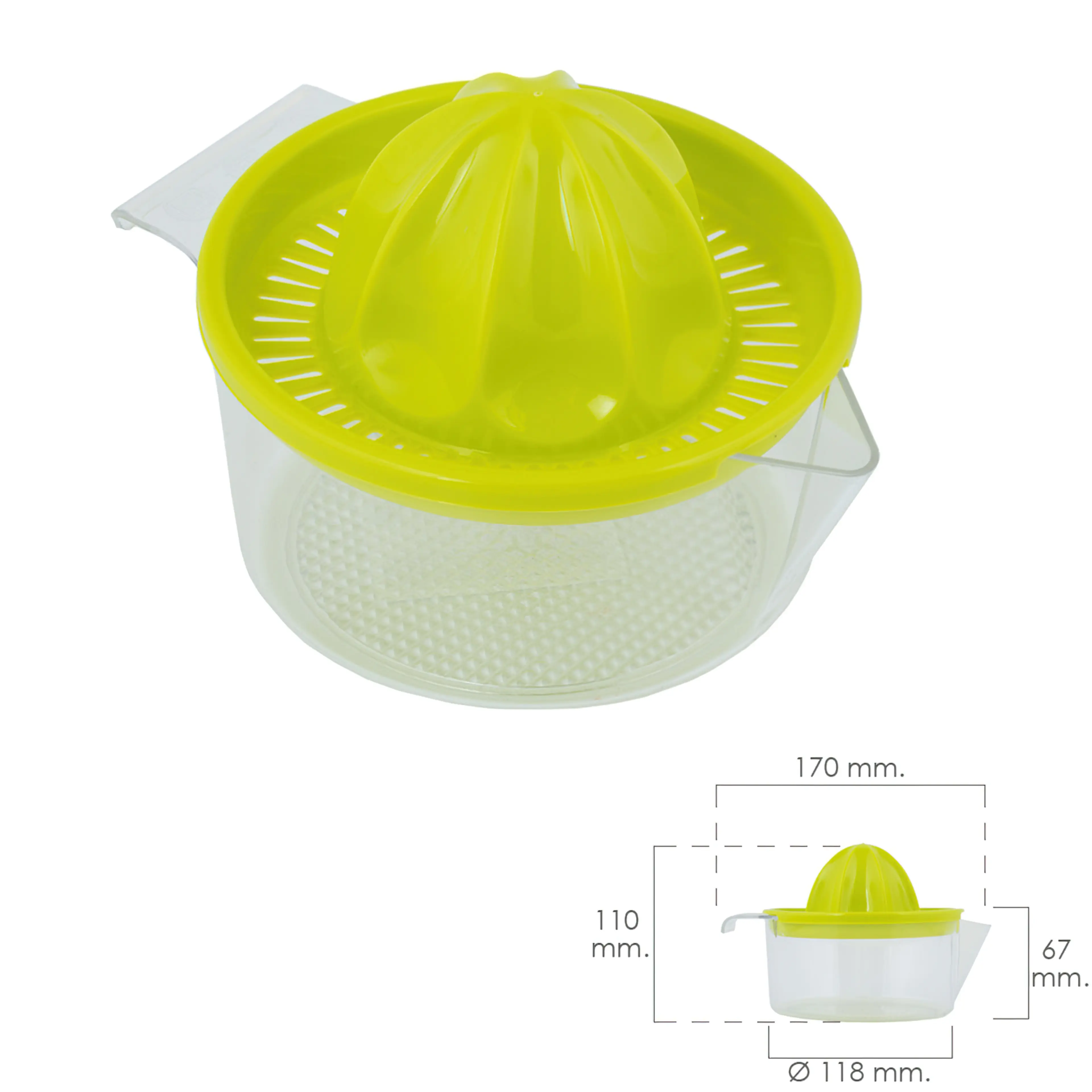 EXPRIMIDOR ZUMO MANUAL FRUTAS CON J