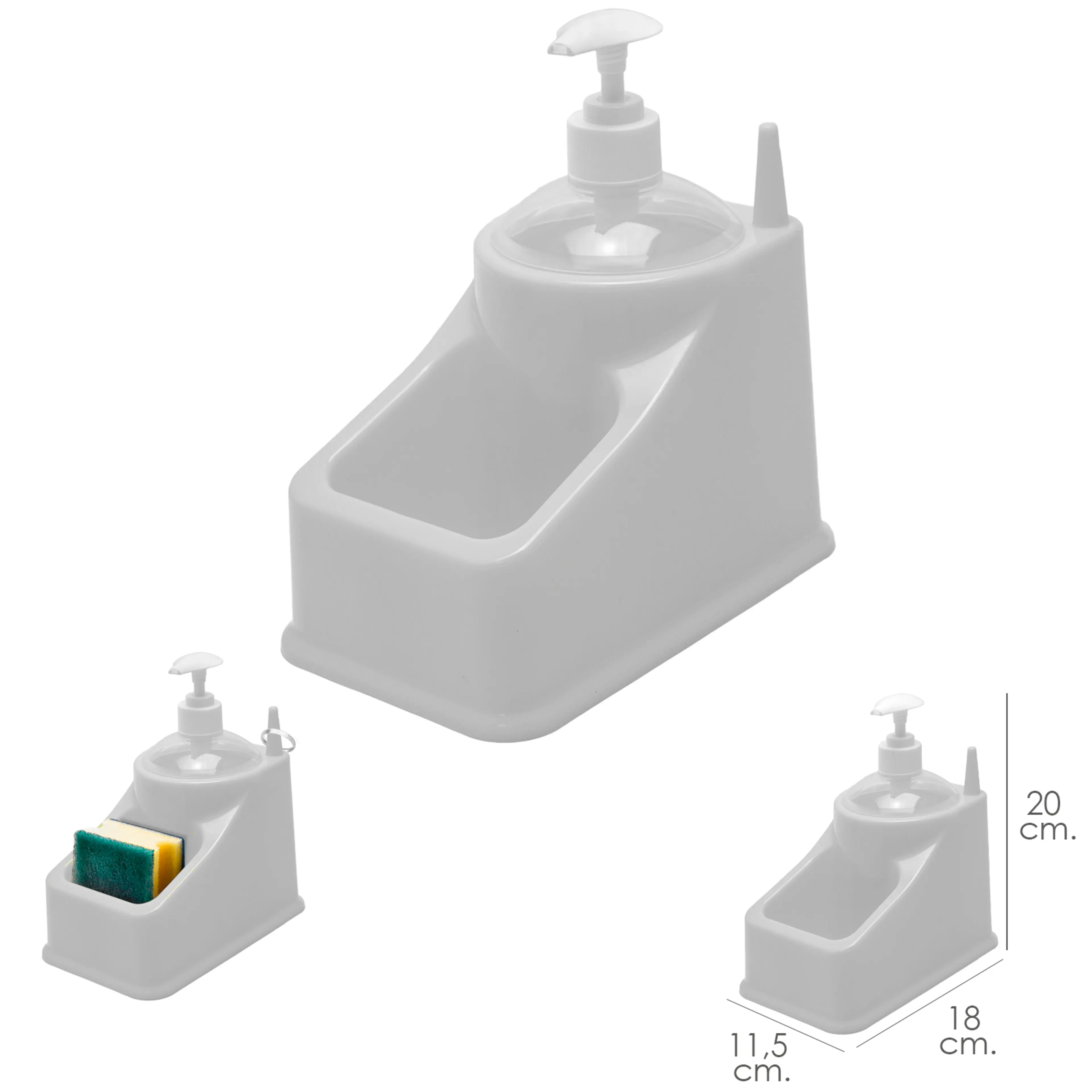 ESTROPAJERO PLASTICO CON DOSIFICADO