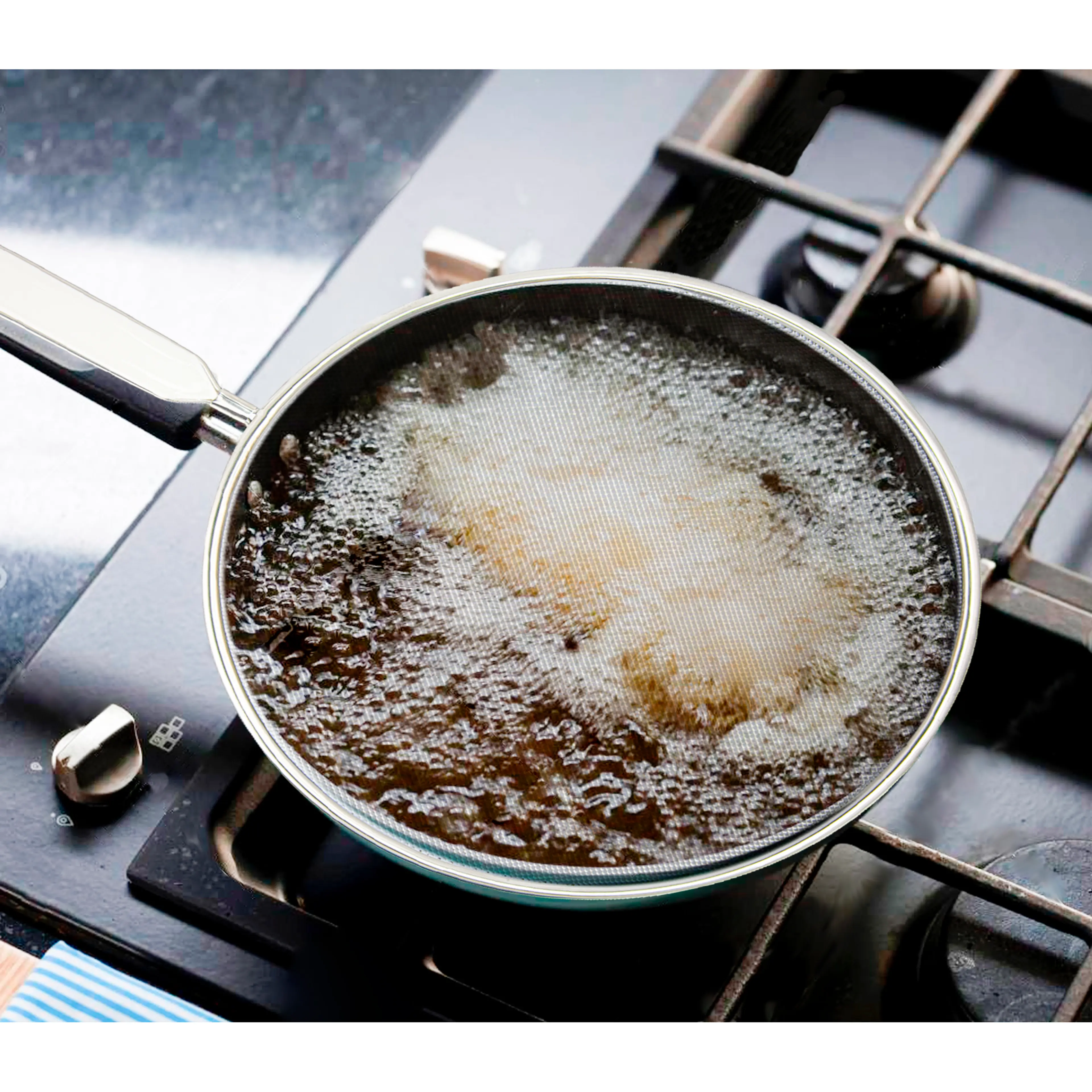 TAPA ANTI SALPICADURAS INOXIDABLE Ø