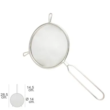 COLADOR ACERO INOXIDABLE BASIC Ø 14