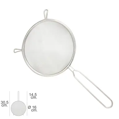 COLADOR ACERO INOXIDABLE BASIC Ø 16