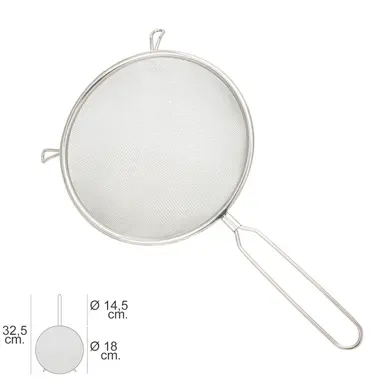 COLADOR ACERO INOXIDABLE BASIC Ø 18