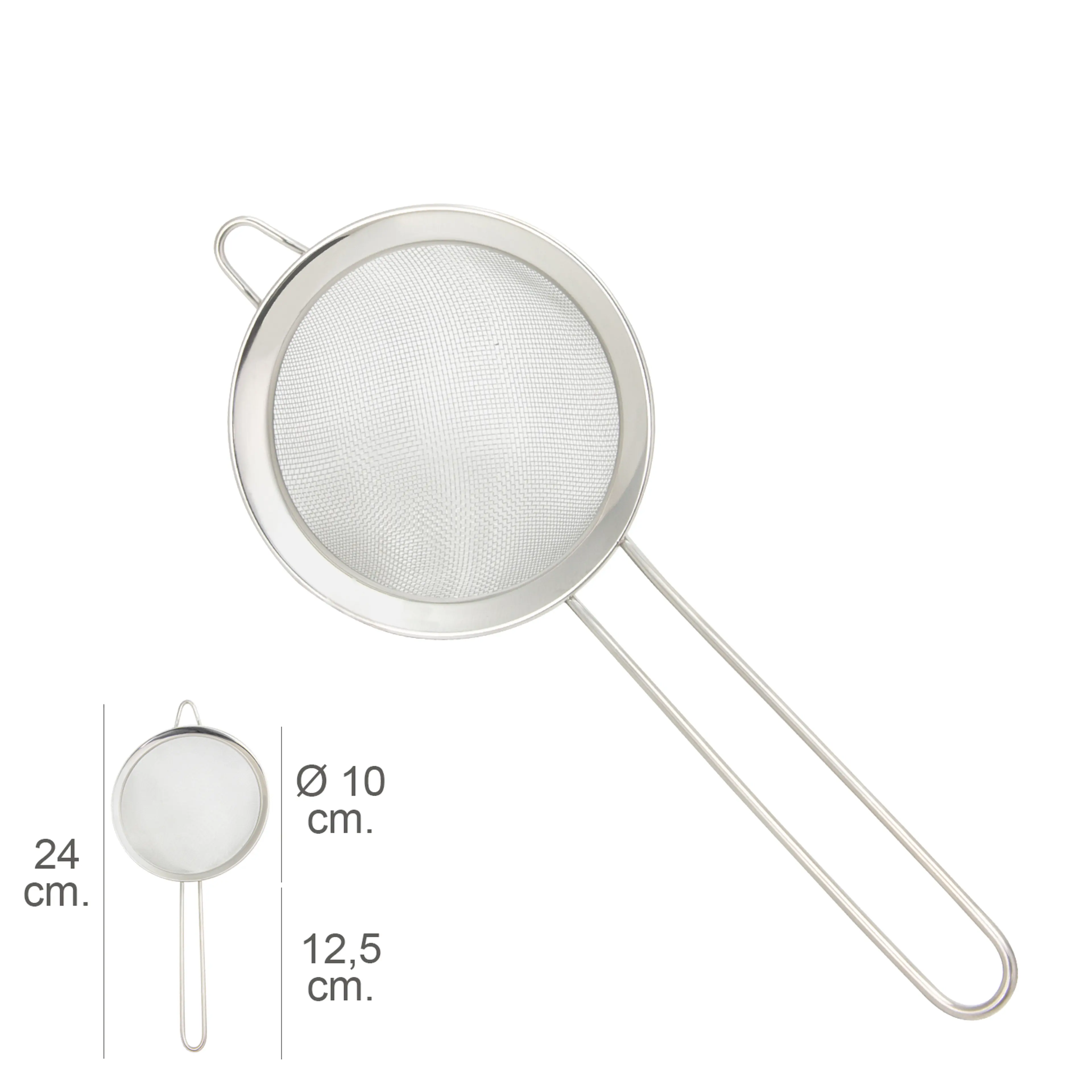 COLADOR ACERO INOXIDALE PLUS Ø 10 X
