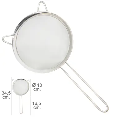 COLADOR ACERO INOXIDALE PLUS Ø 18 X