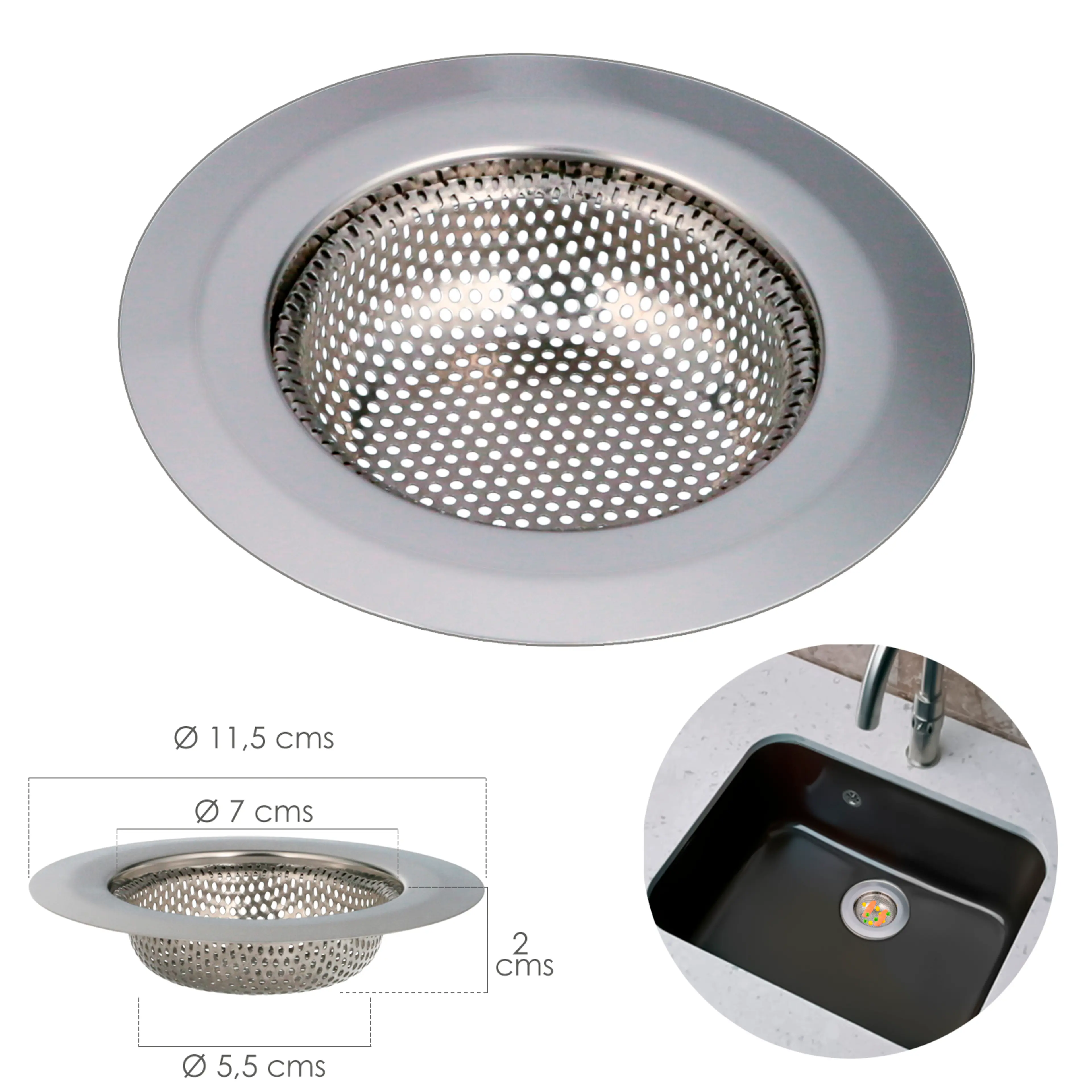 FILTRO CESTILLO LAVABOS FREGADEROS 