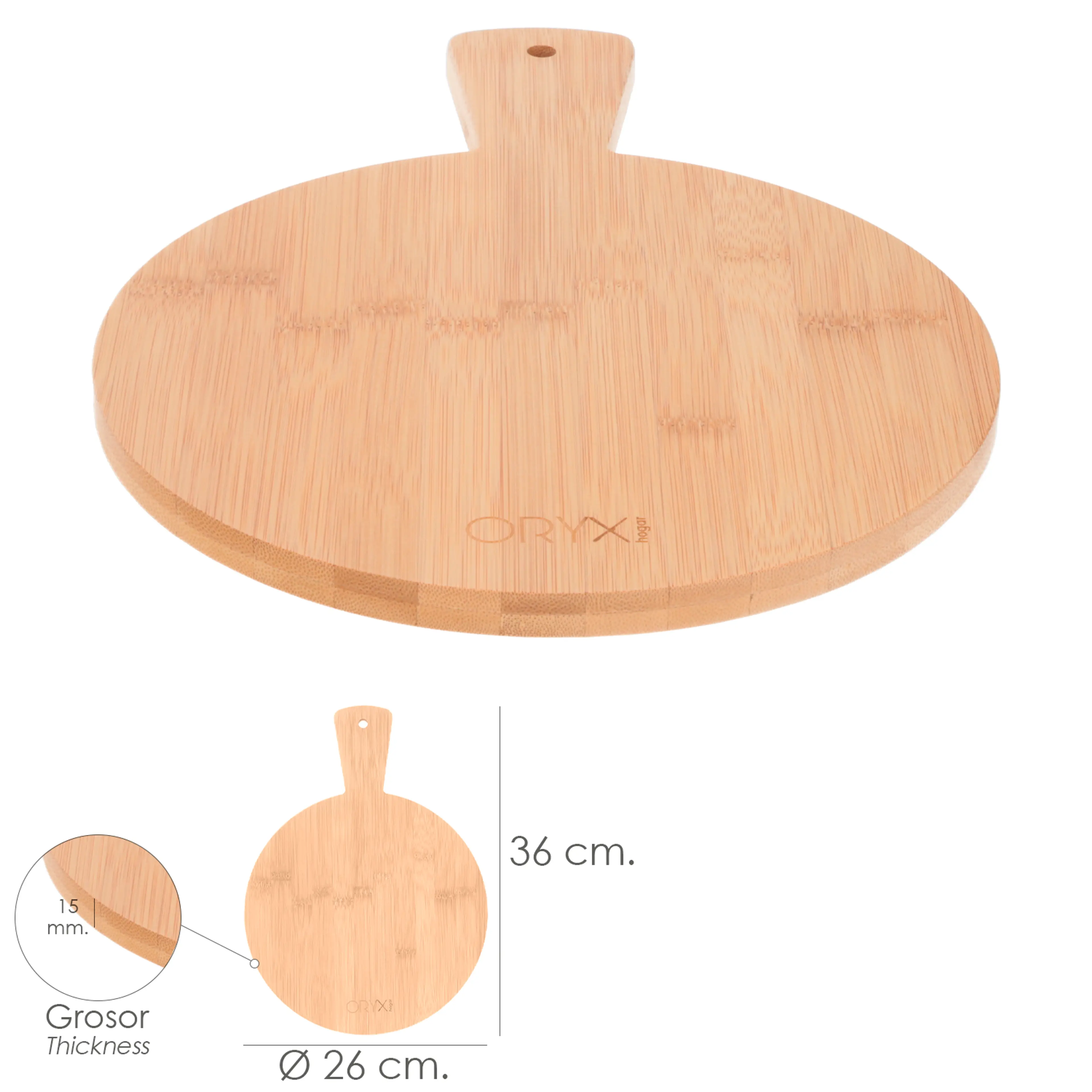 TABLA CORTAR COCINA REDONDA DE MADE