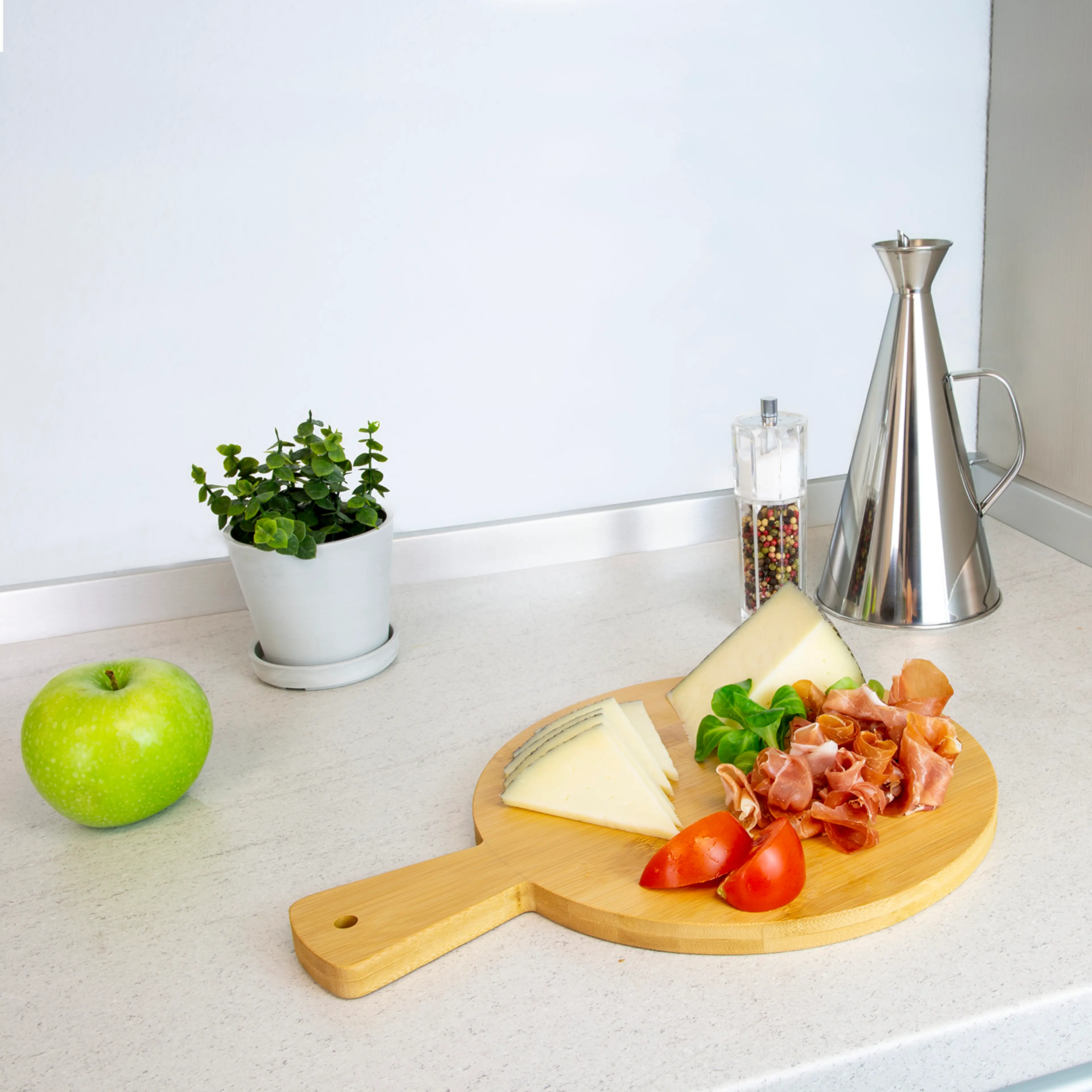 TABLA CORTAR COCINA REDONDA DE MADE