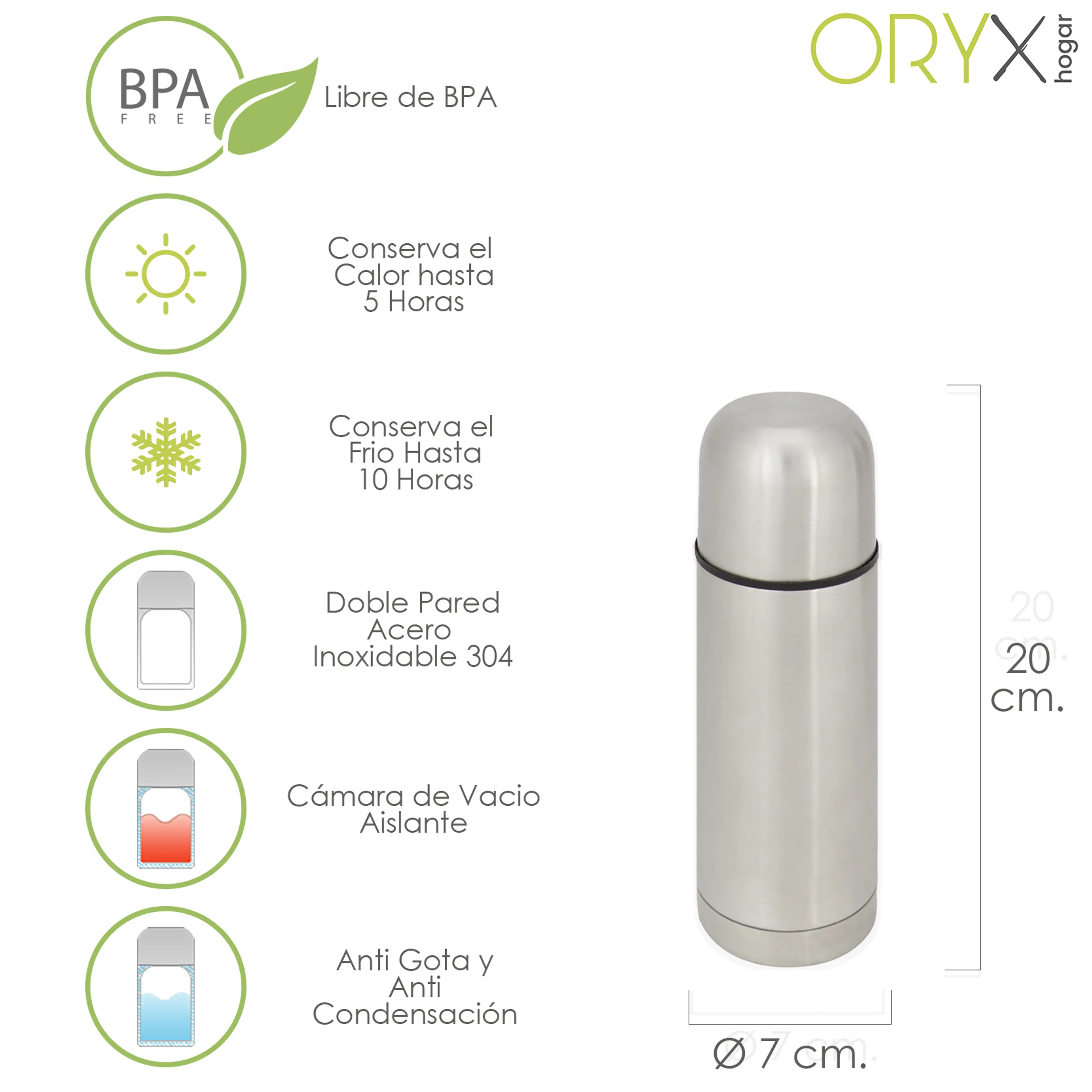 TERMO LIQUIDOS ACERO INOXIDABLE ANT
