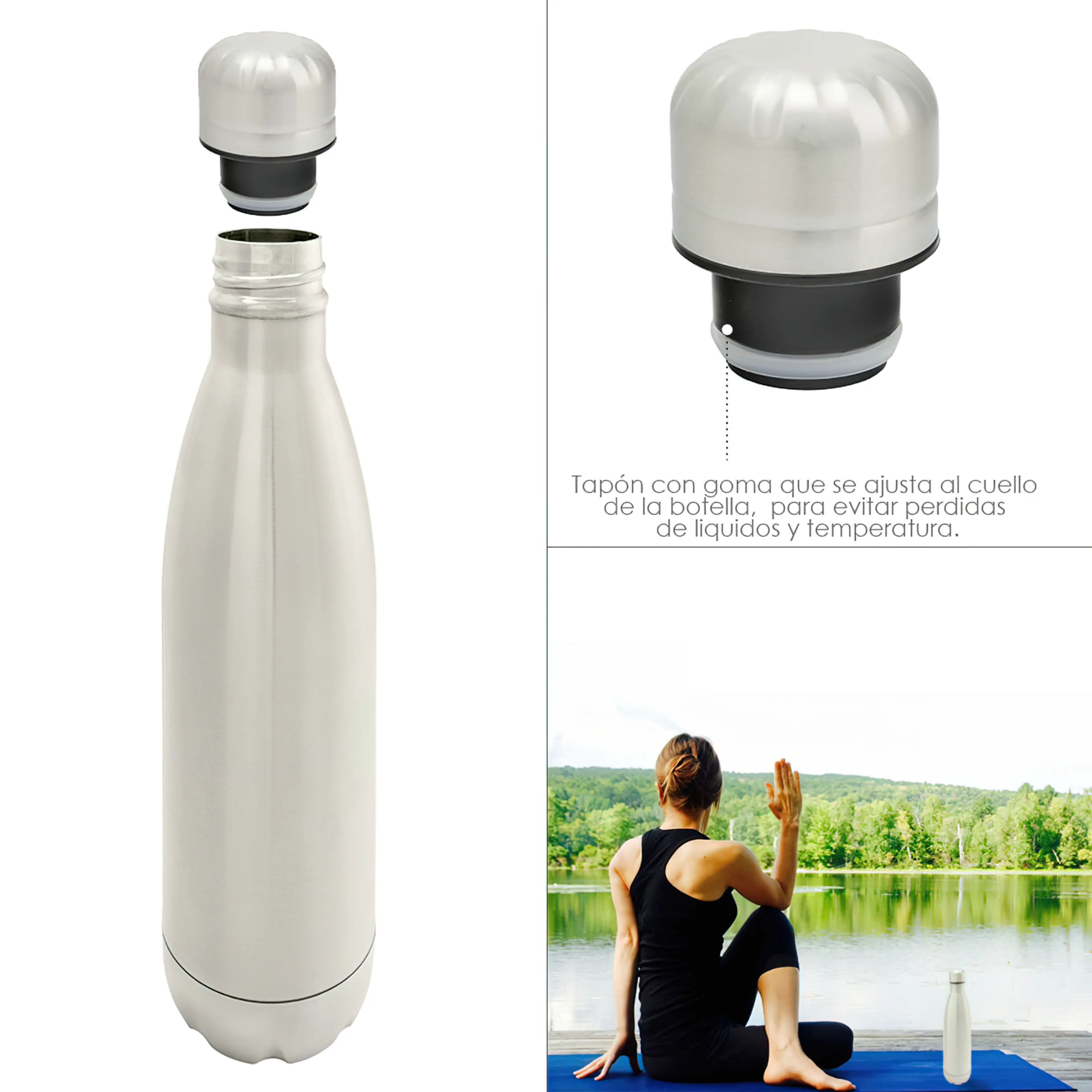 BOTELLA TERMICA ACERO INOXIDABLE AN