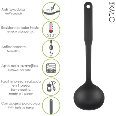 CUCHARON SERVIR COCINA NYLON BASIC 
