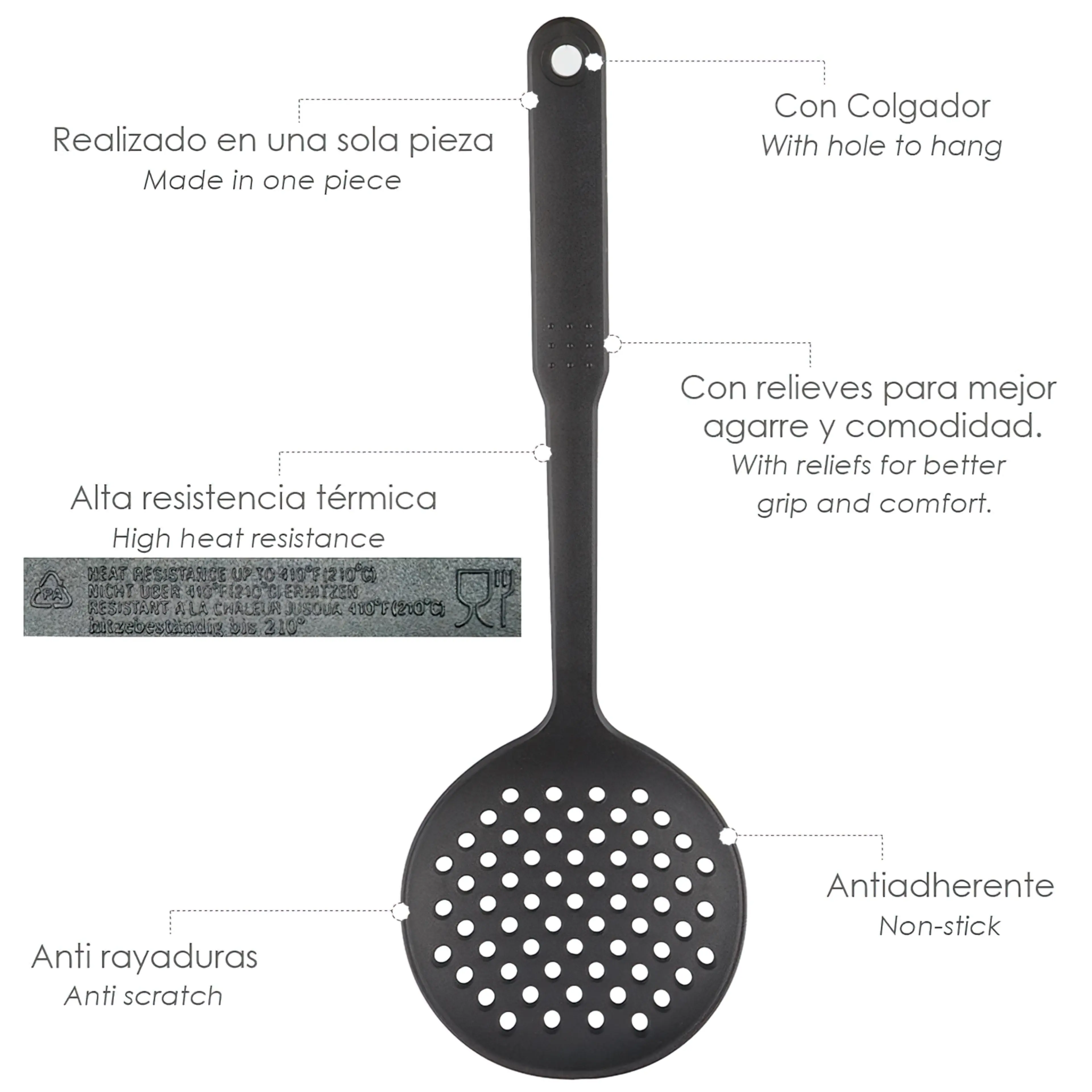 ESPUMADERA COCINA NYLON BASIC 33,5 