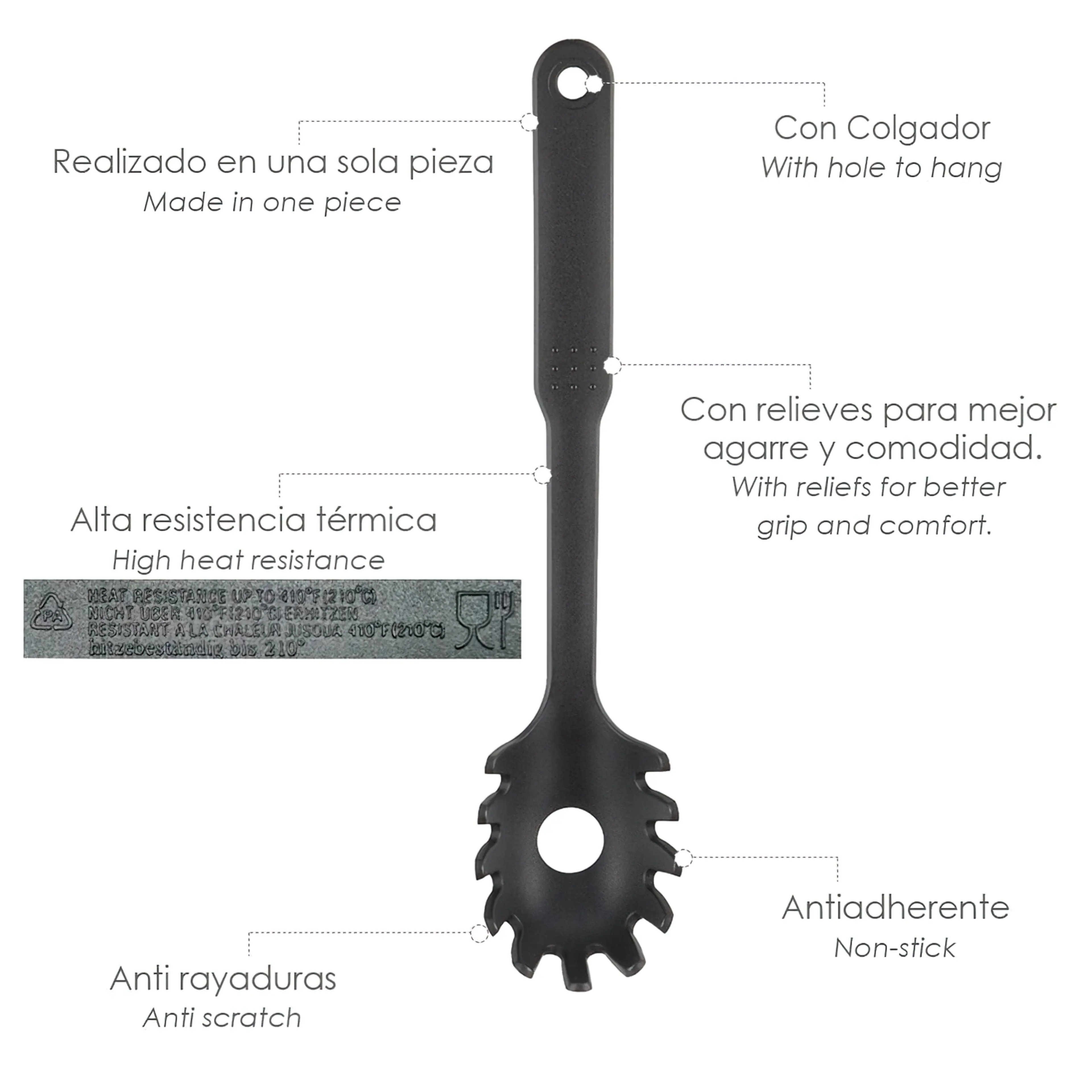 SERVIDOR ESPAGUETIS NYLON BASIC 30 