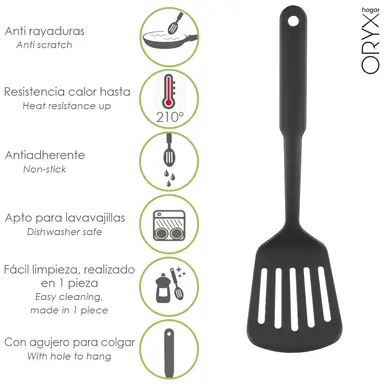 ESPATULA RASERA COCINA NYLON BASIC 