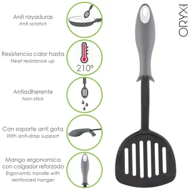 ESPATULA RASERA COCINA NYLON CON MA