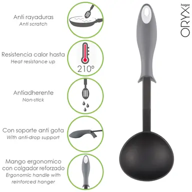CUCHARON SERVIR COCINA NYLON CON MA