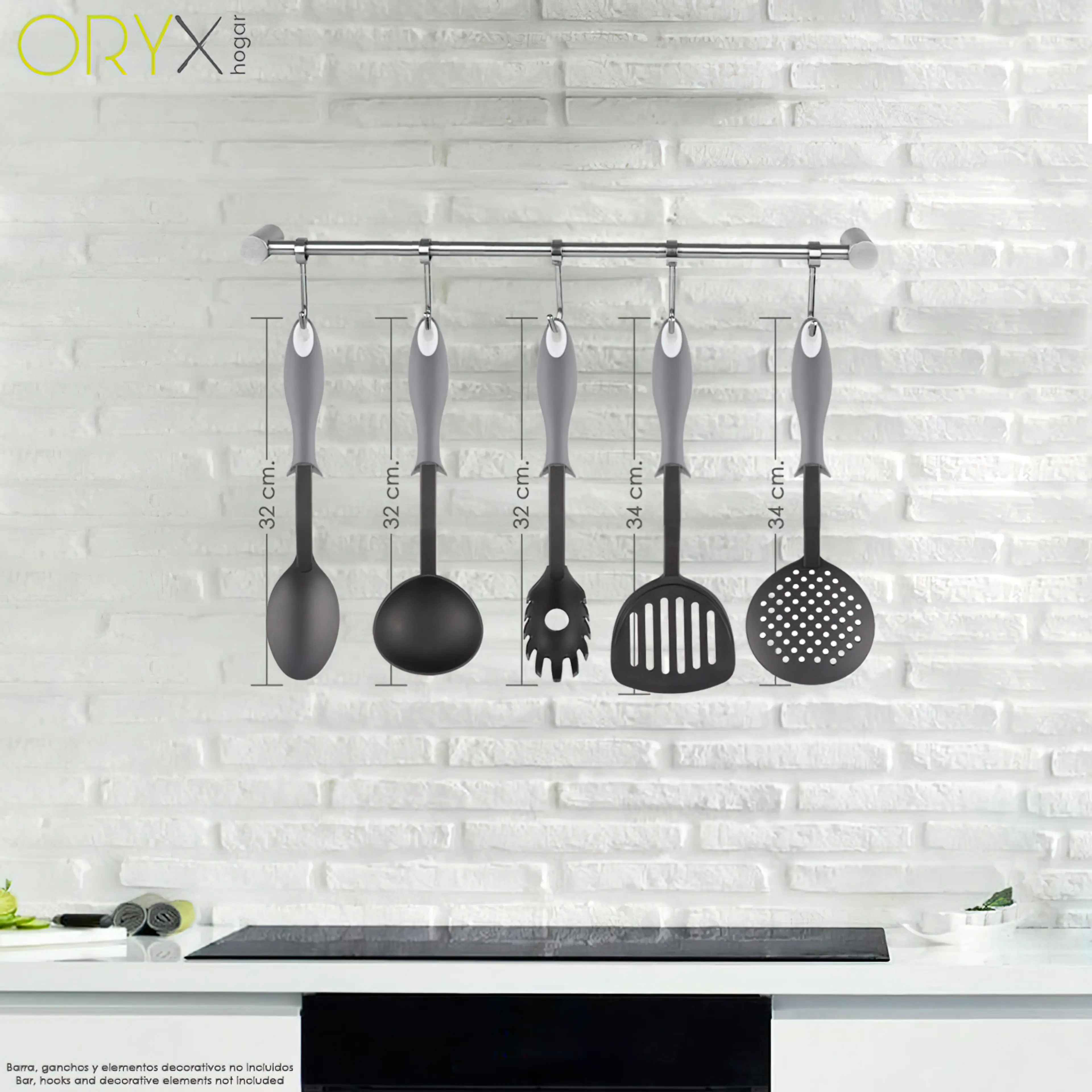 CUCHARON SERVIR COCINA NYLON CON MA