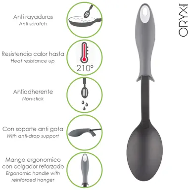 CUCHARA SERVIR COCINA NYLON CON MAN