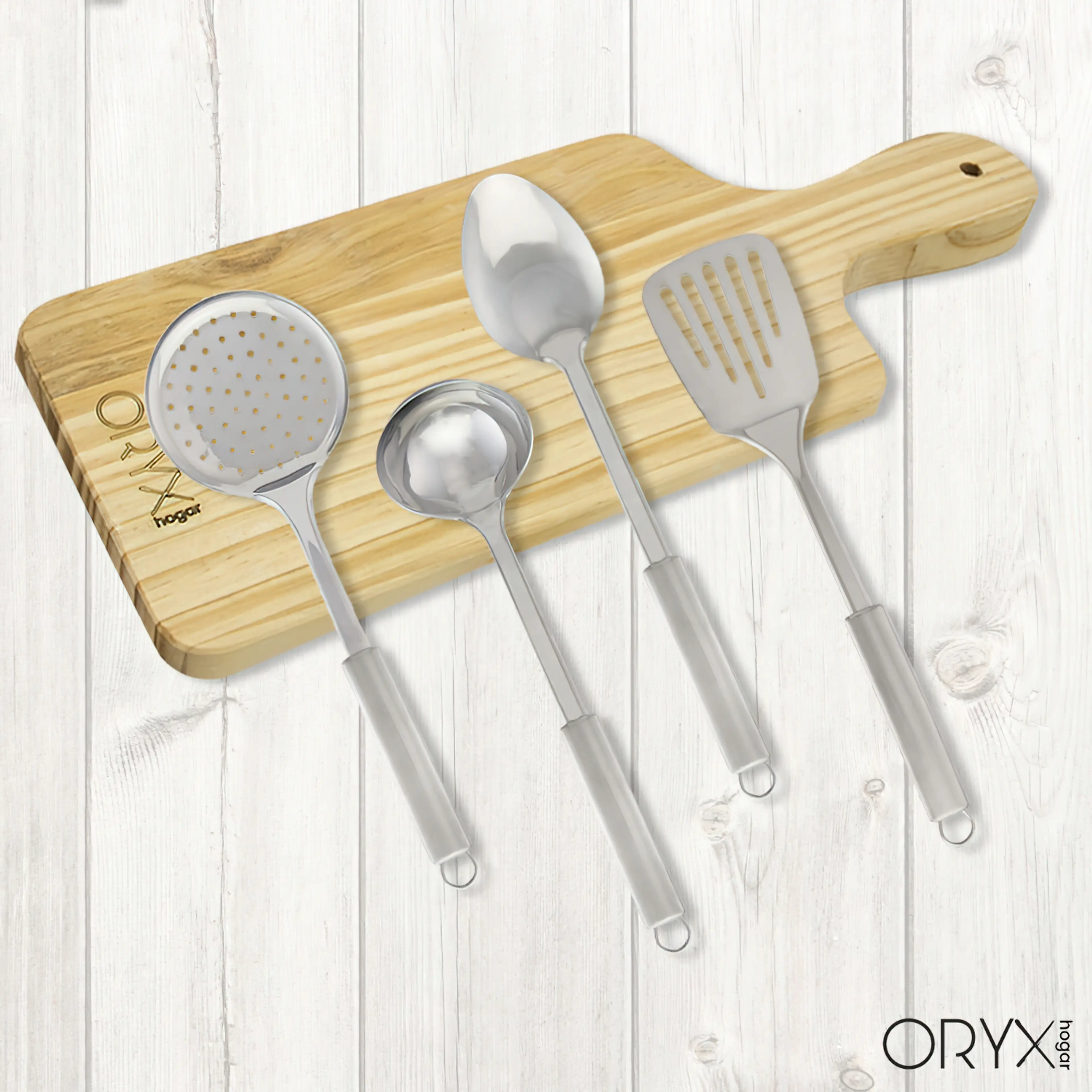 CUCHARON COCINA ACERO INOXIDABLE 9X