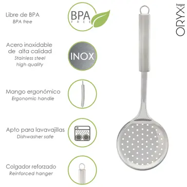 ESPUMADERA COCINA ACERO INOXIDABLE 