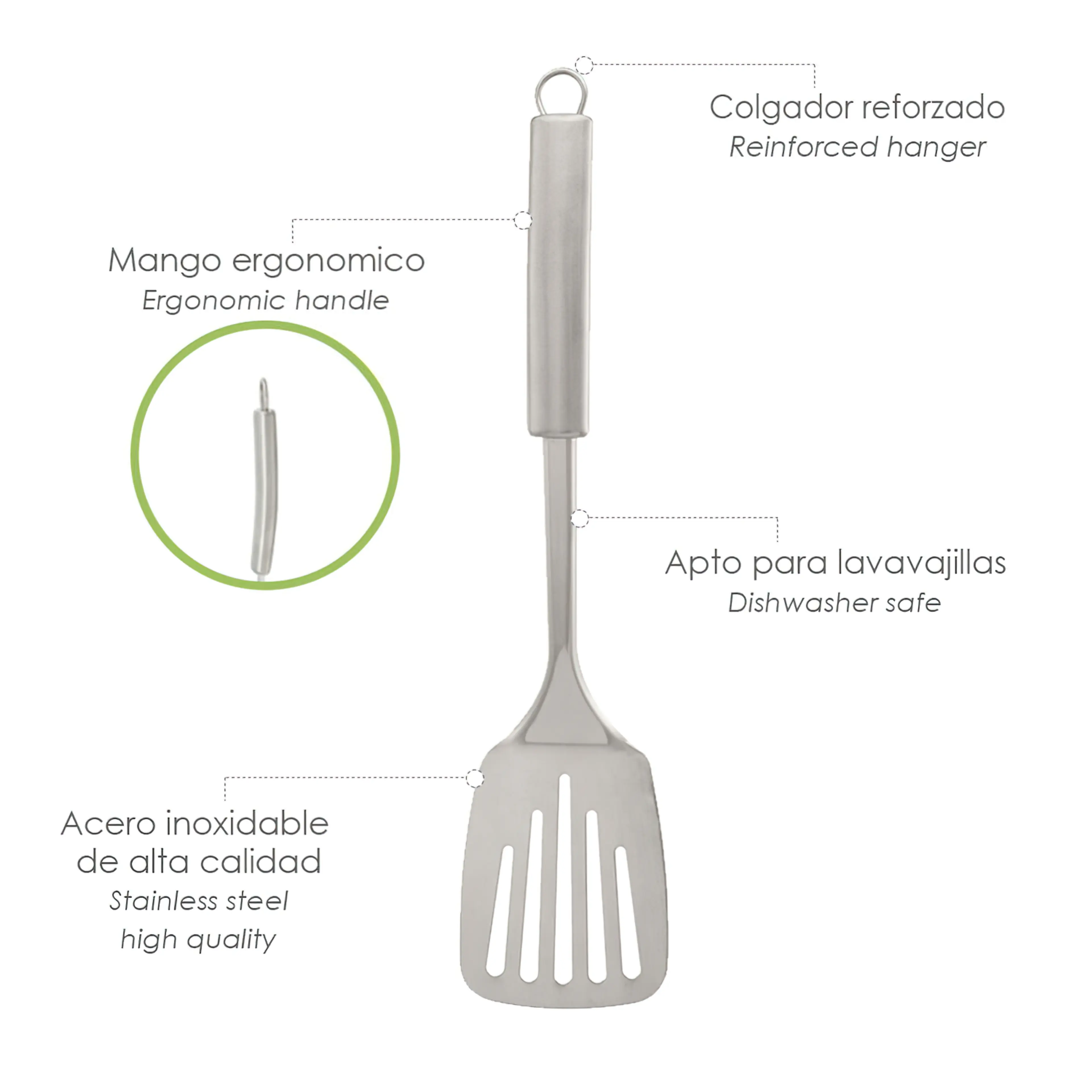RASERA COCINA ACERO INOXIDABLE 7,5 