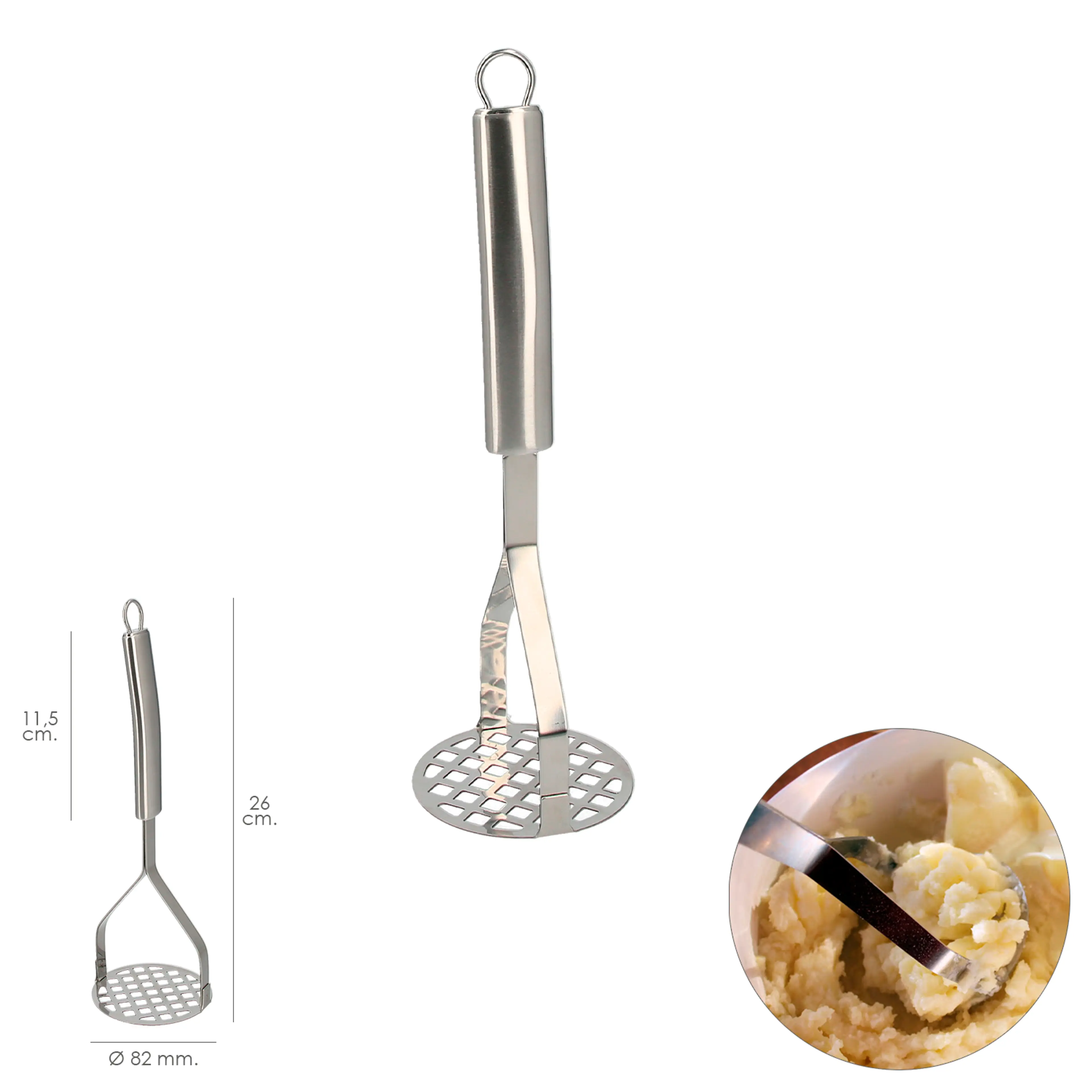 PRENSAPATATAS ACERO INOXIDABLE 26 C