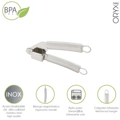 TRITURADOR AJOS ACERO INOXIDABLE 5 