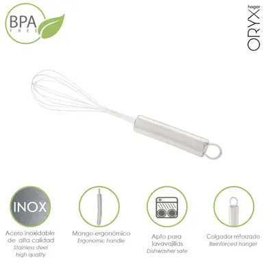 VARILLA BATIDORA ACERO INOXIDABLE 6