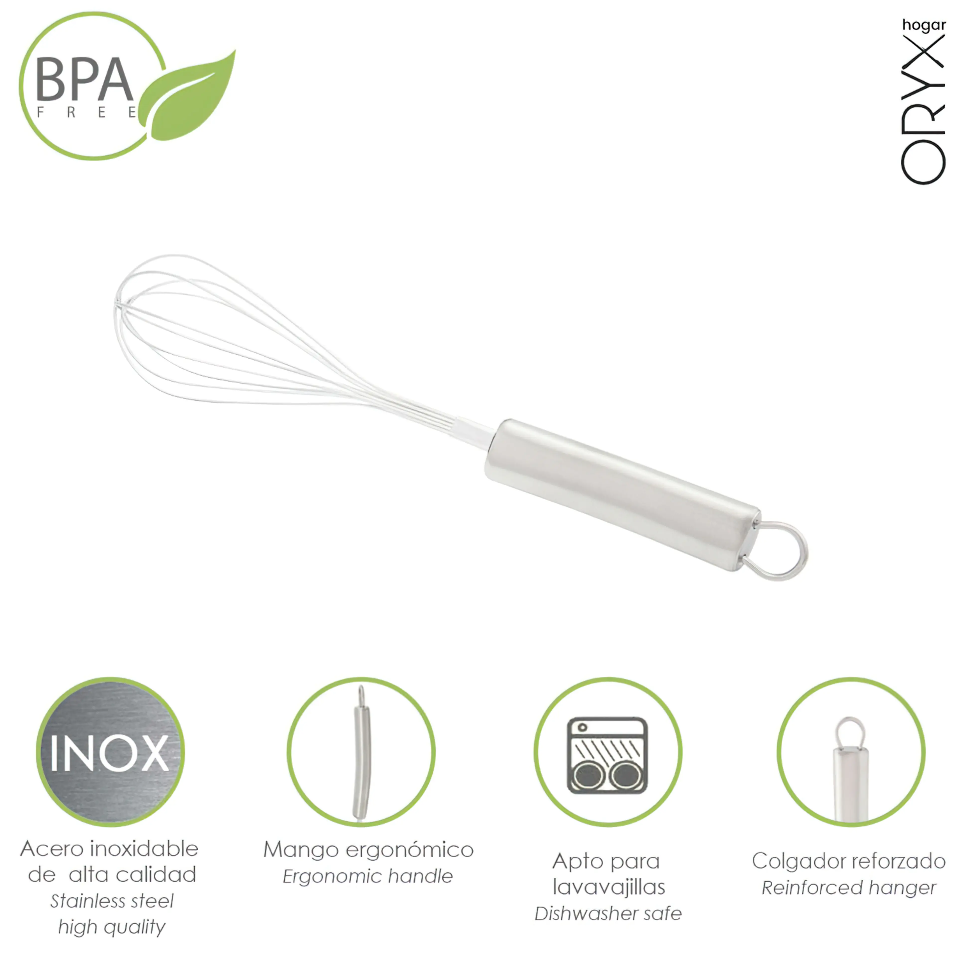 VARILLA BATIDORA ACERO INOXIDABLE 6