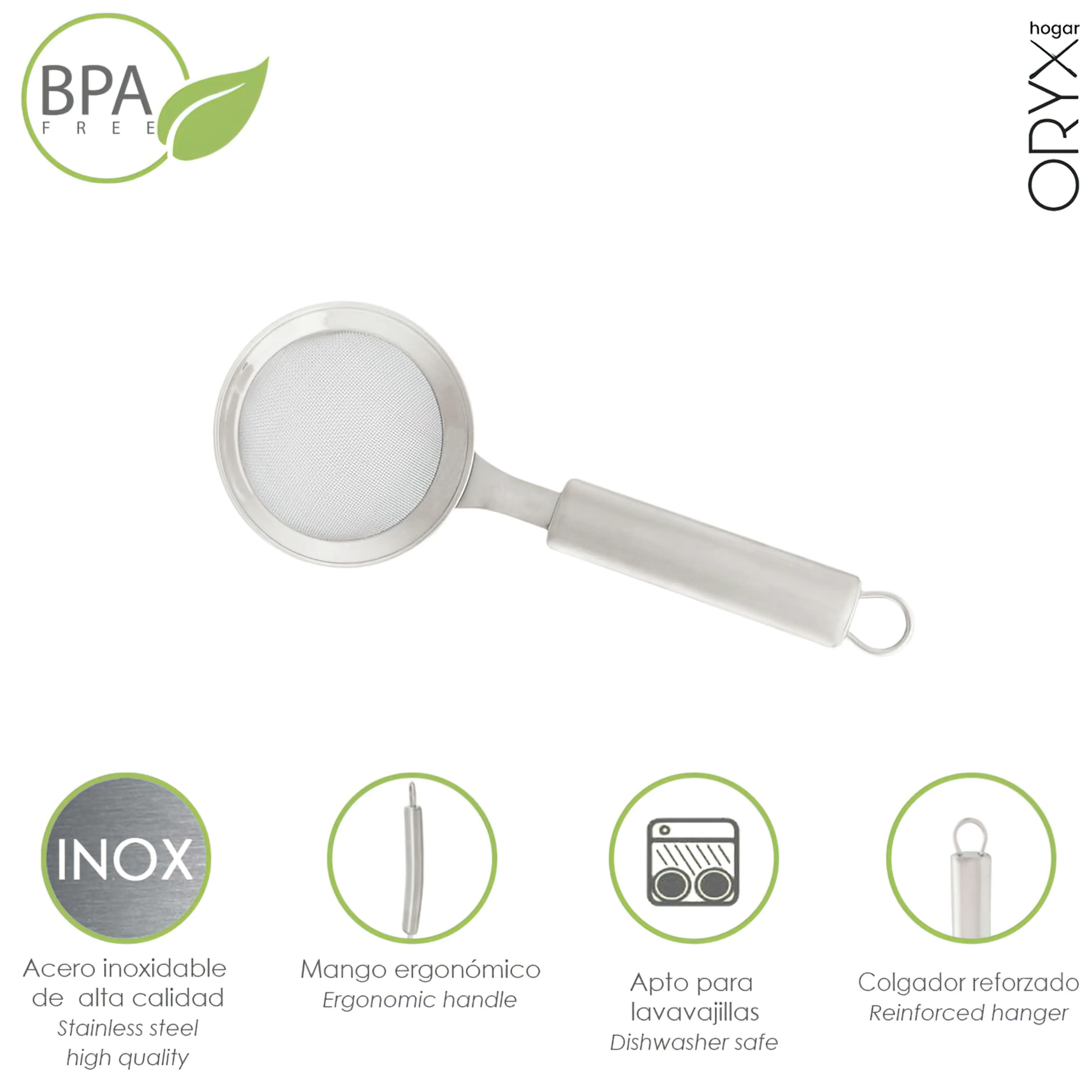 COLADOR ACERO INOXIDABLE Ø 8,3 X 22