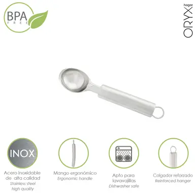 CUCHARA PARA HELADOS ACERO INOXIDAB