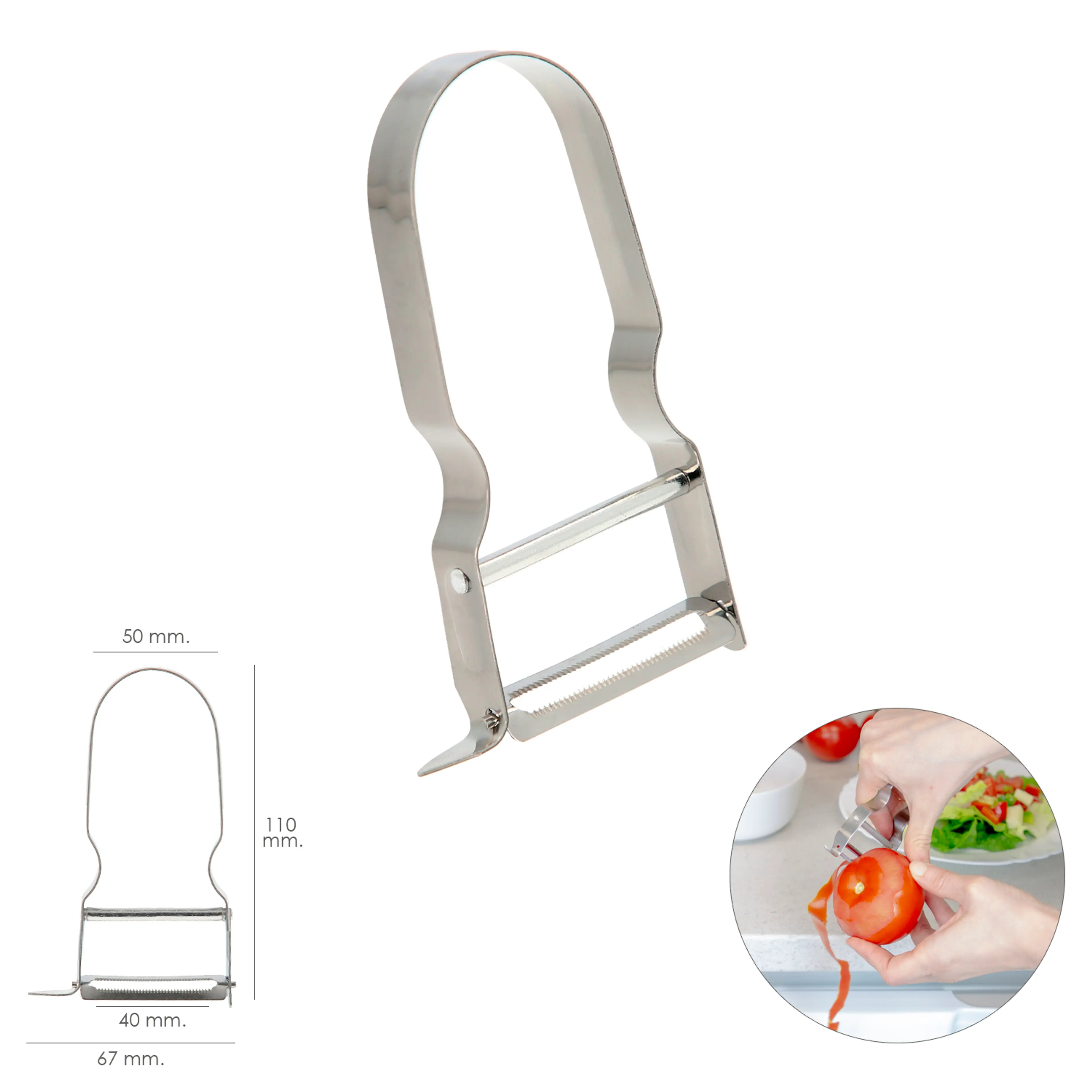 PELADOR TOMATES ACERO INOXIDABLE 6,