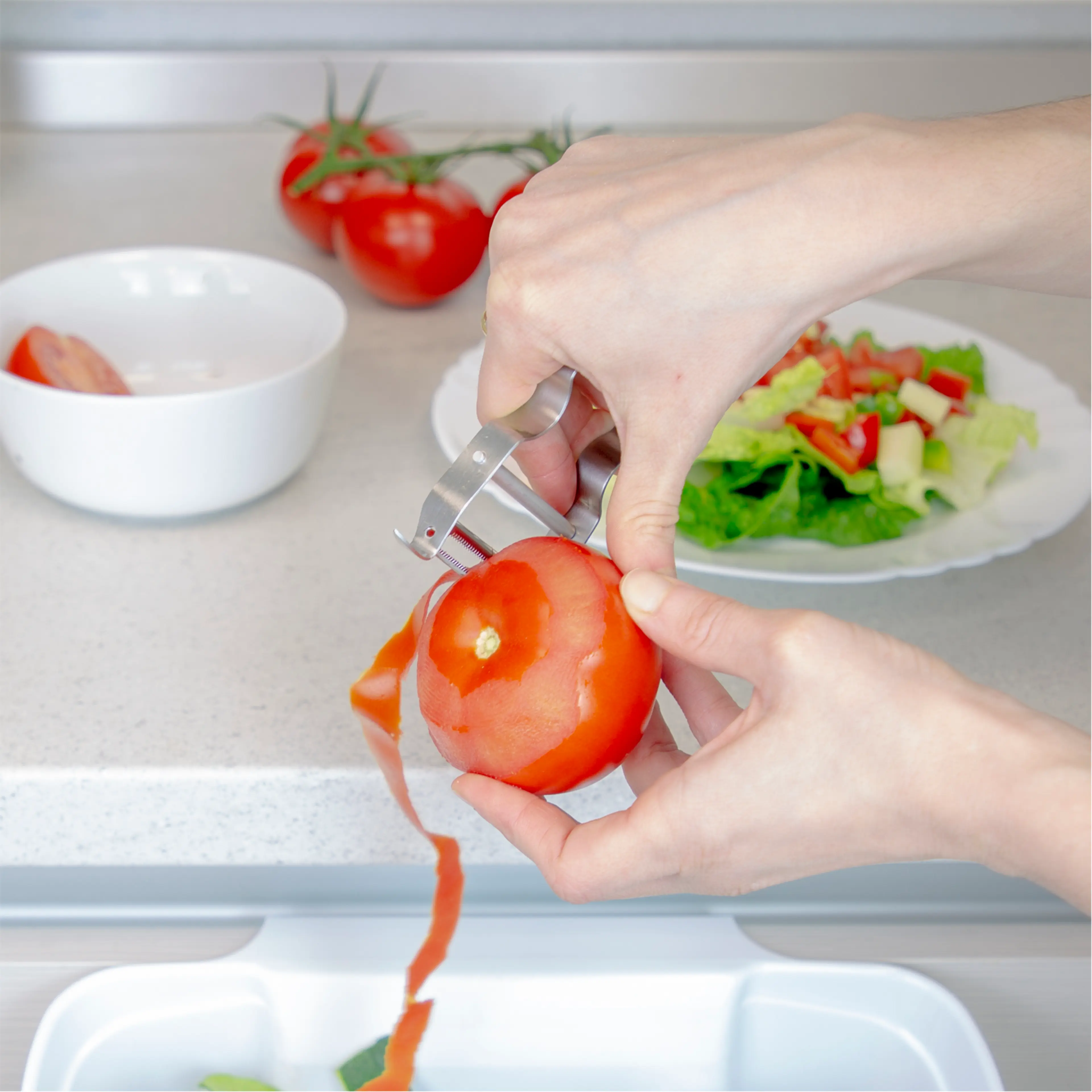 PELADOR TOMATES ACERO INOXIDABLE 6,