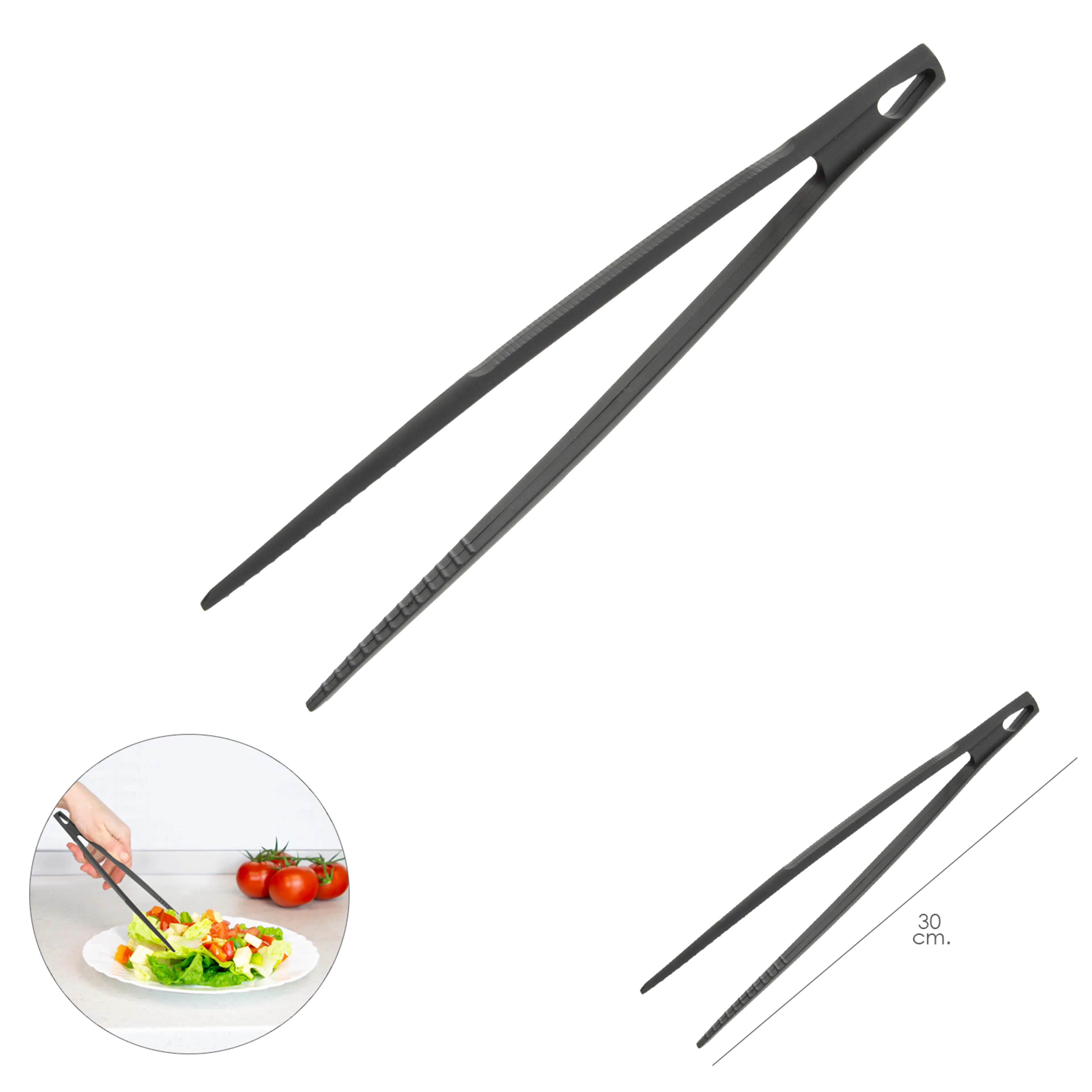 PINZAS DE COCINA NYLON 30CM.