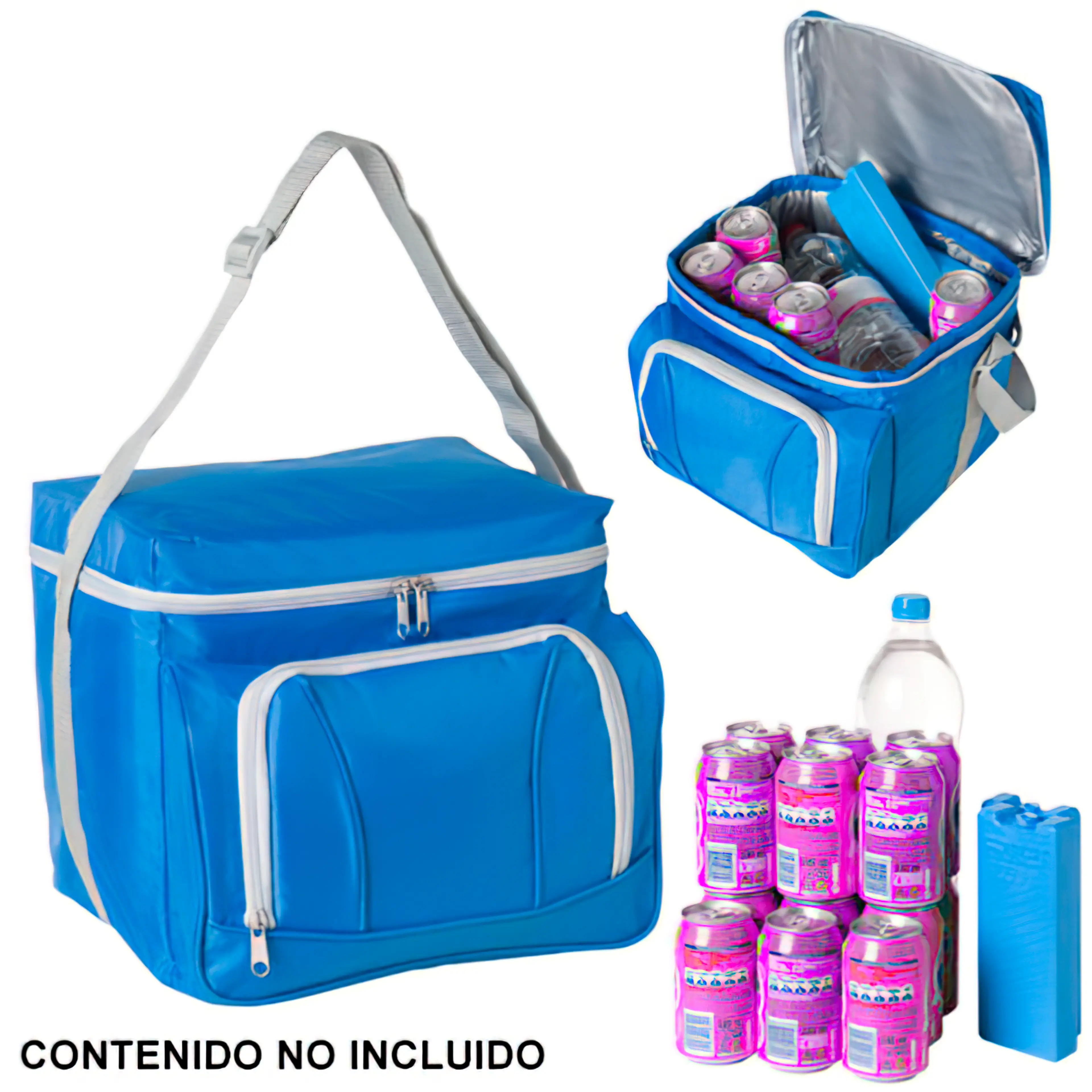 NEVERA BOLSA TERMICA 28 LITROS AZUL