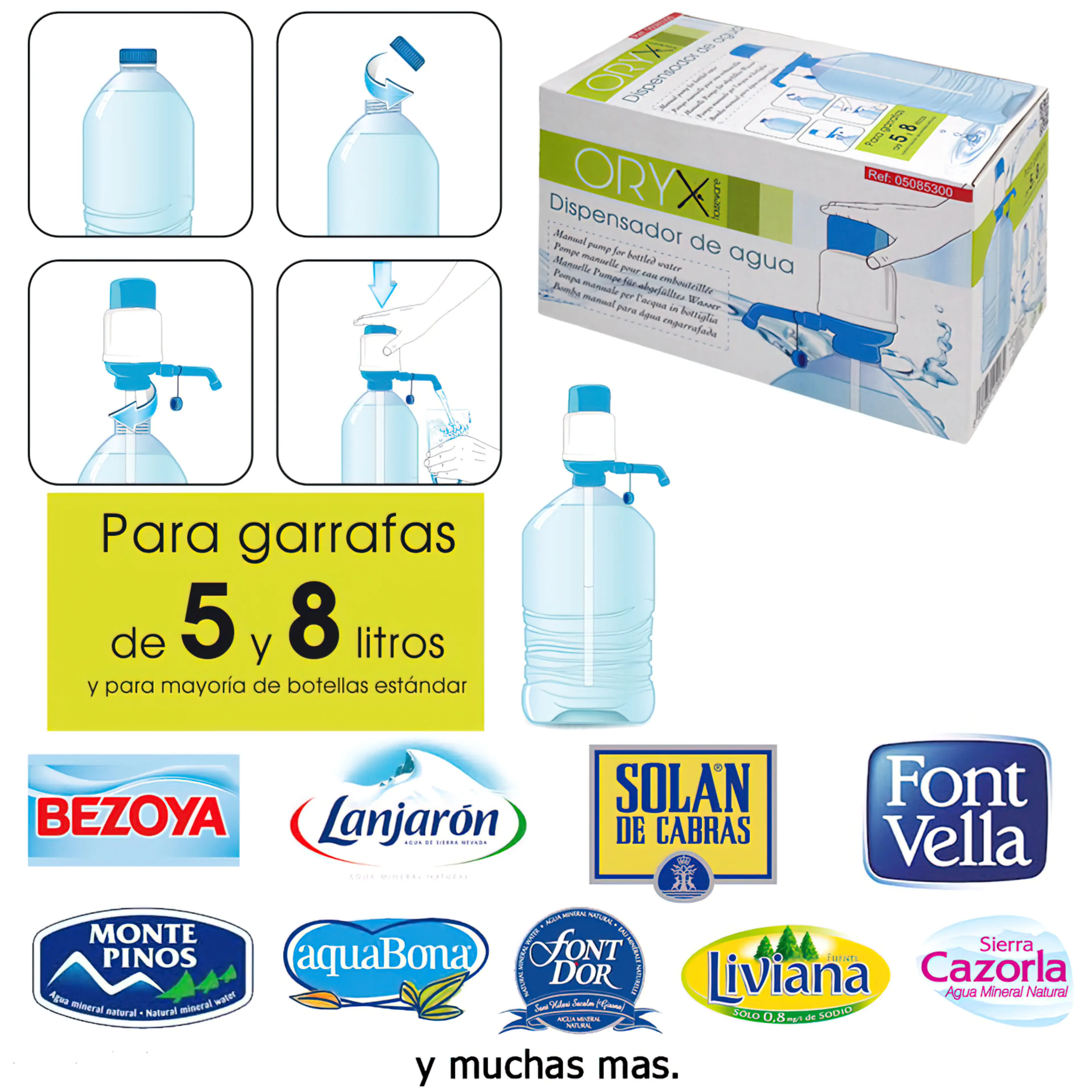DISPENSADOR DE AGUA PARA GARRAFAS Y