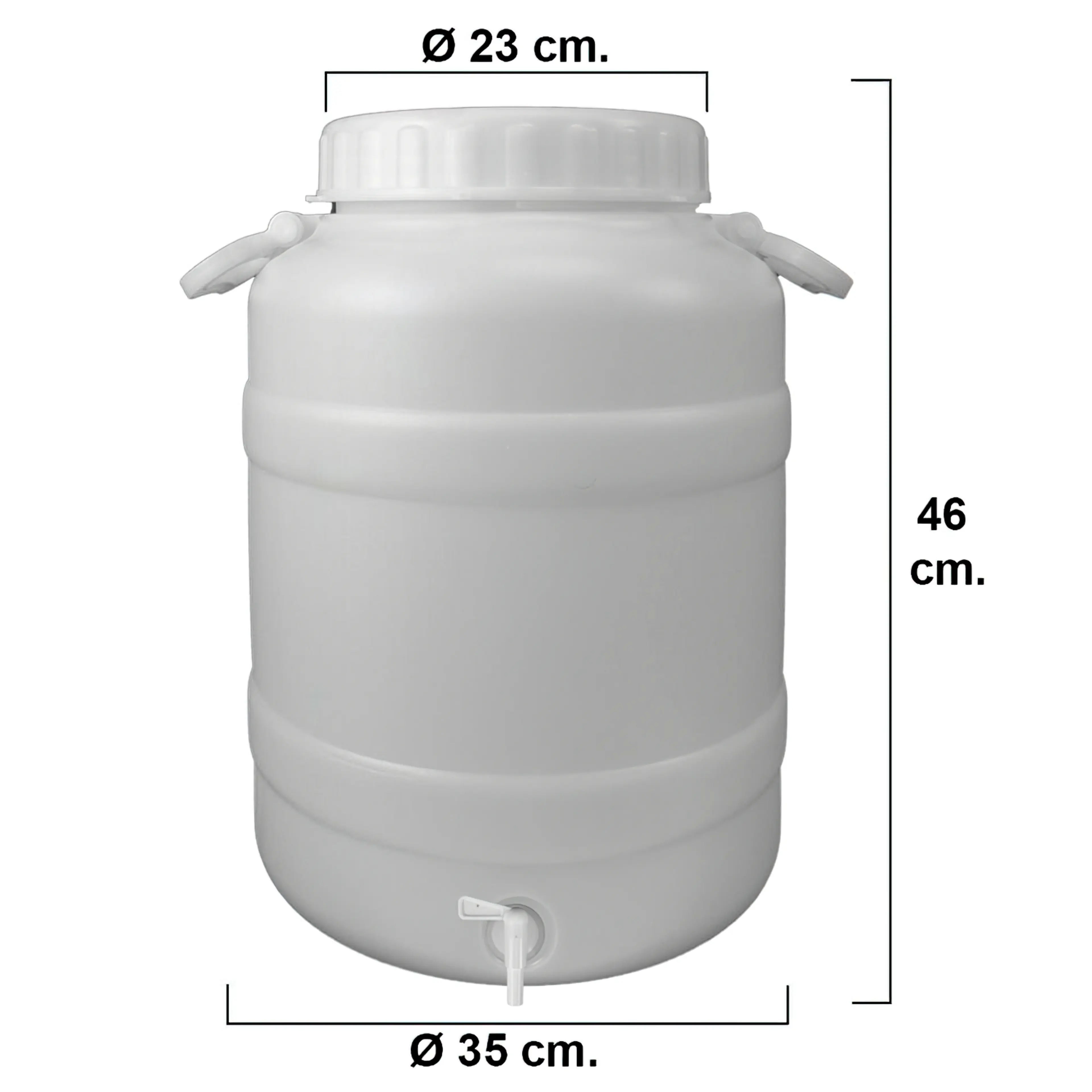 BIDON GARRAFA PLASTICO ALIMENTARIO 