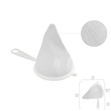 COLADOR TELA FRANELA ARMAZÓN DE PLA