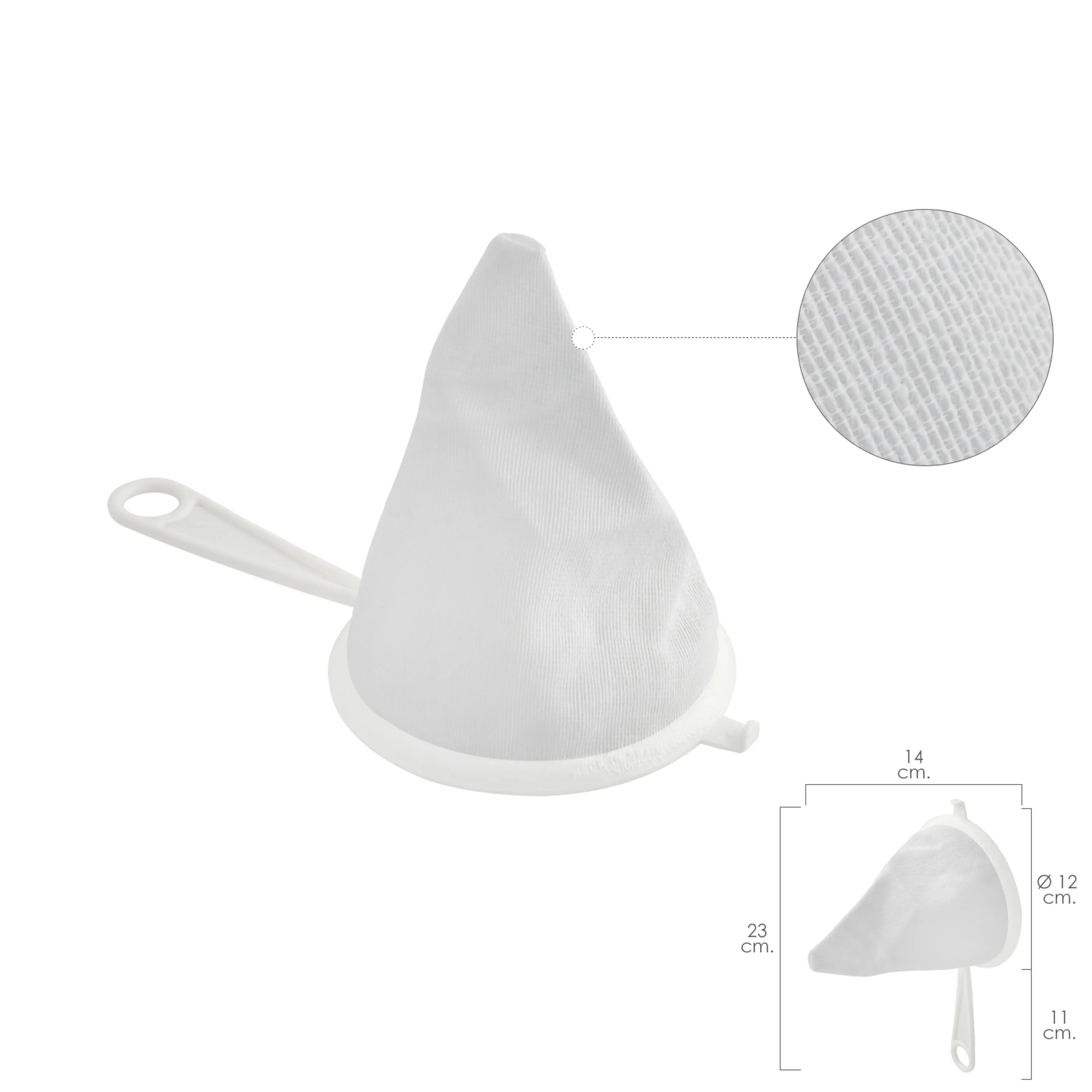 COLADOR TELA FRANELA ARMAZÓN DE PLA