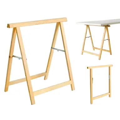 CABALLETE MADERA DE PINO MACIZO 74X