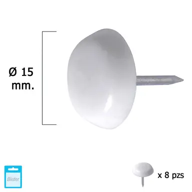 DESLIZANTE PEQUEÑO BLANCO Ø15 (BLIS
