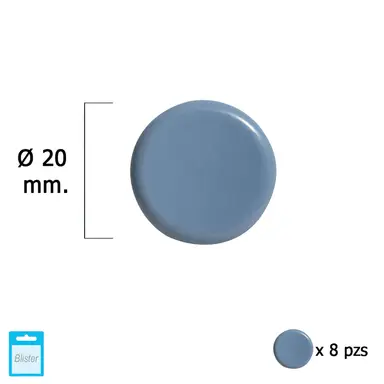 DESLIZANTE GRIS PTFE Ø20 (BLISTER 8