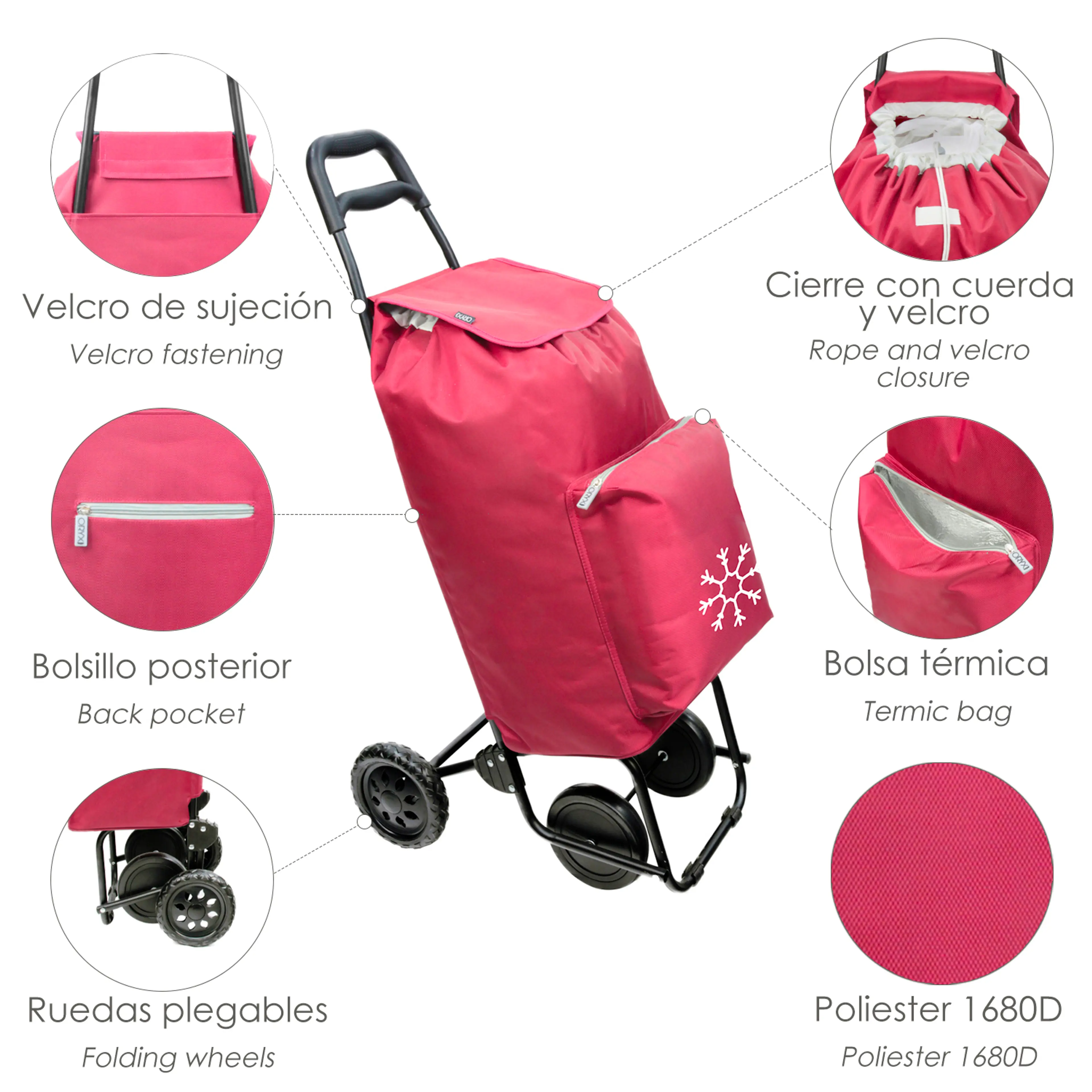 CARRO COMPRA 4 RUEDAS CON BOLSA TÉR