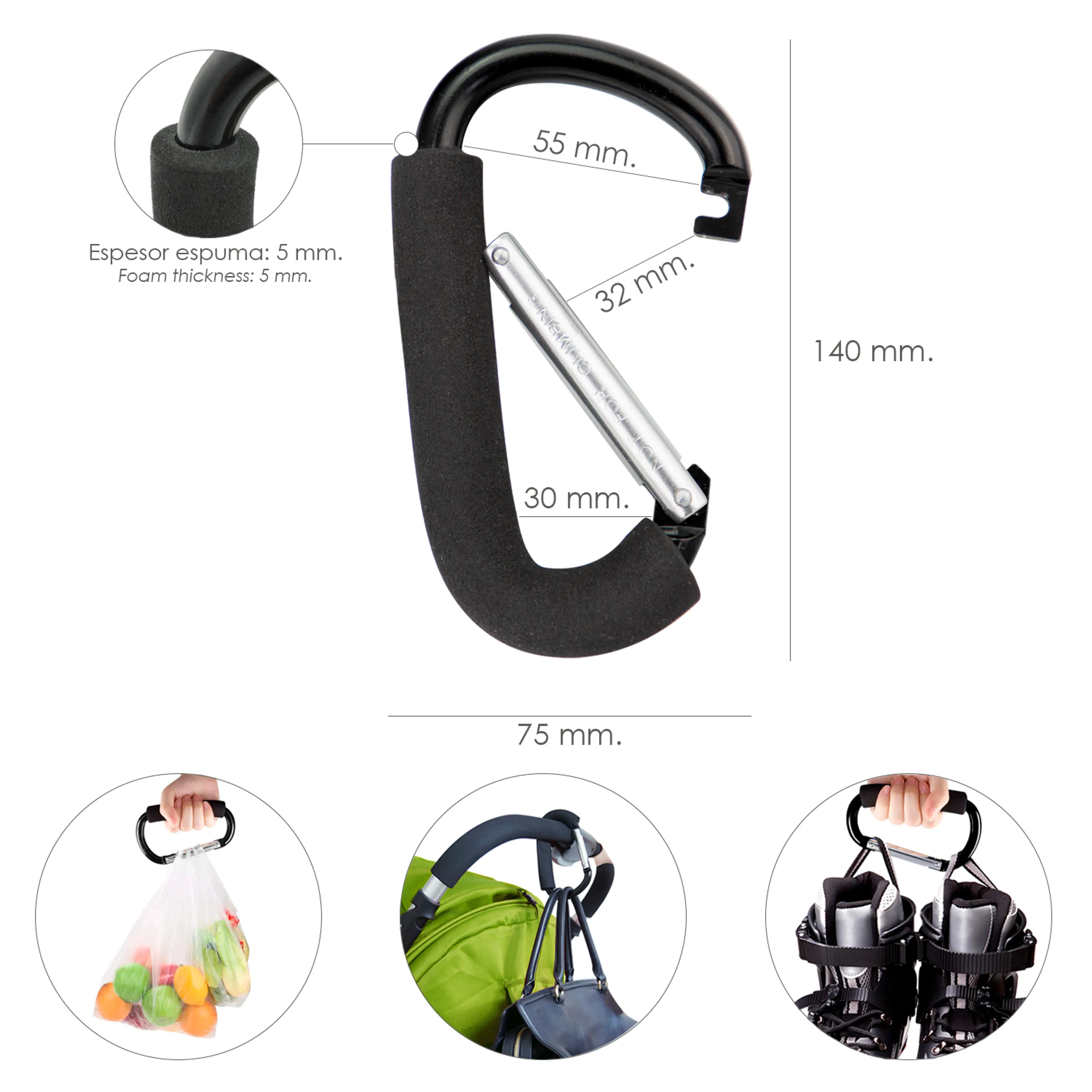 MOSQUETON UNIVERSAL MULTIUSOS, CARR